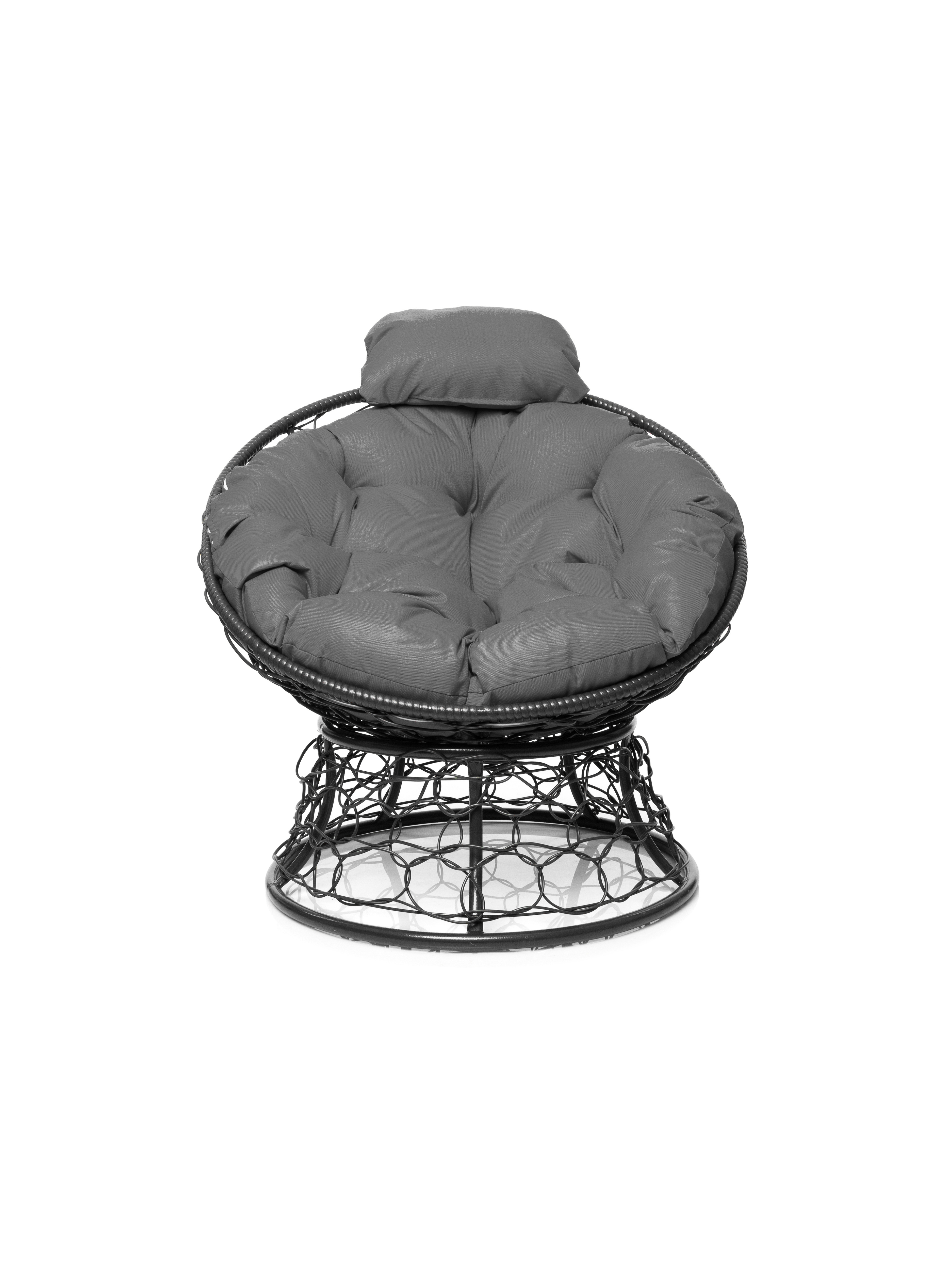 Изображение товара Кресло садовое M-group Папасан мини серый/серебристый