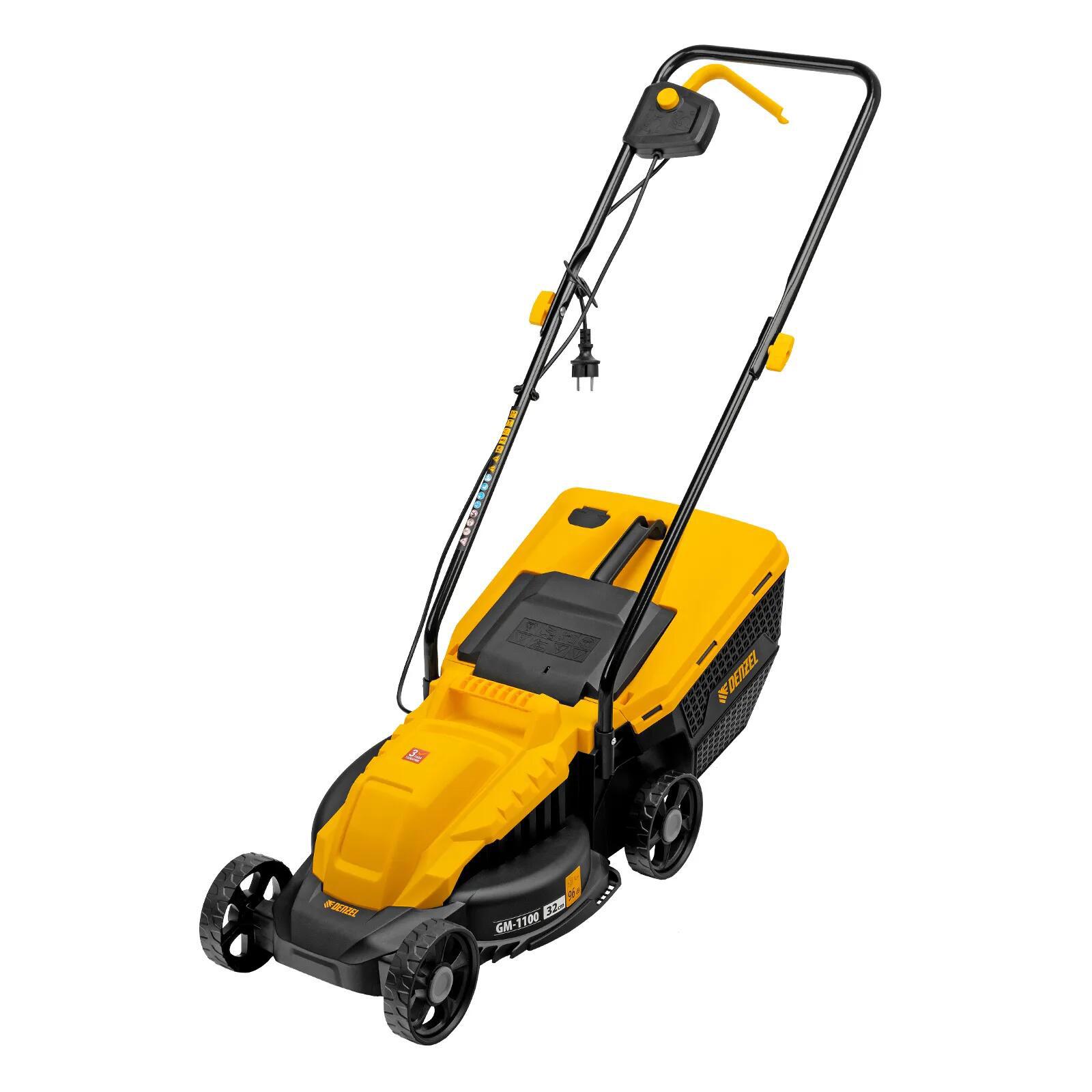 Изображение товара Газонокосилка электрическая Denzel GM-1100 1100 Вт 32 см