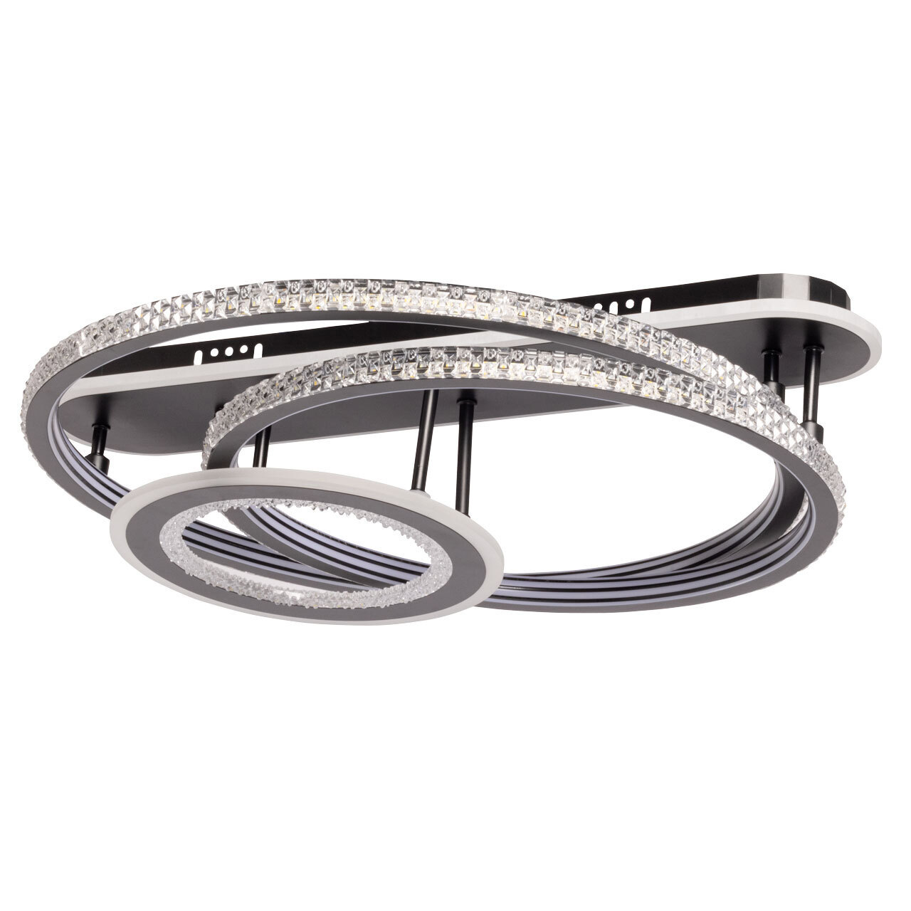 Изображение товара Современная потолочная люстра De City 510015003 с пультом управление RGB черная