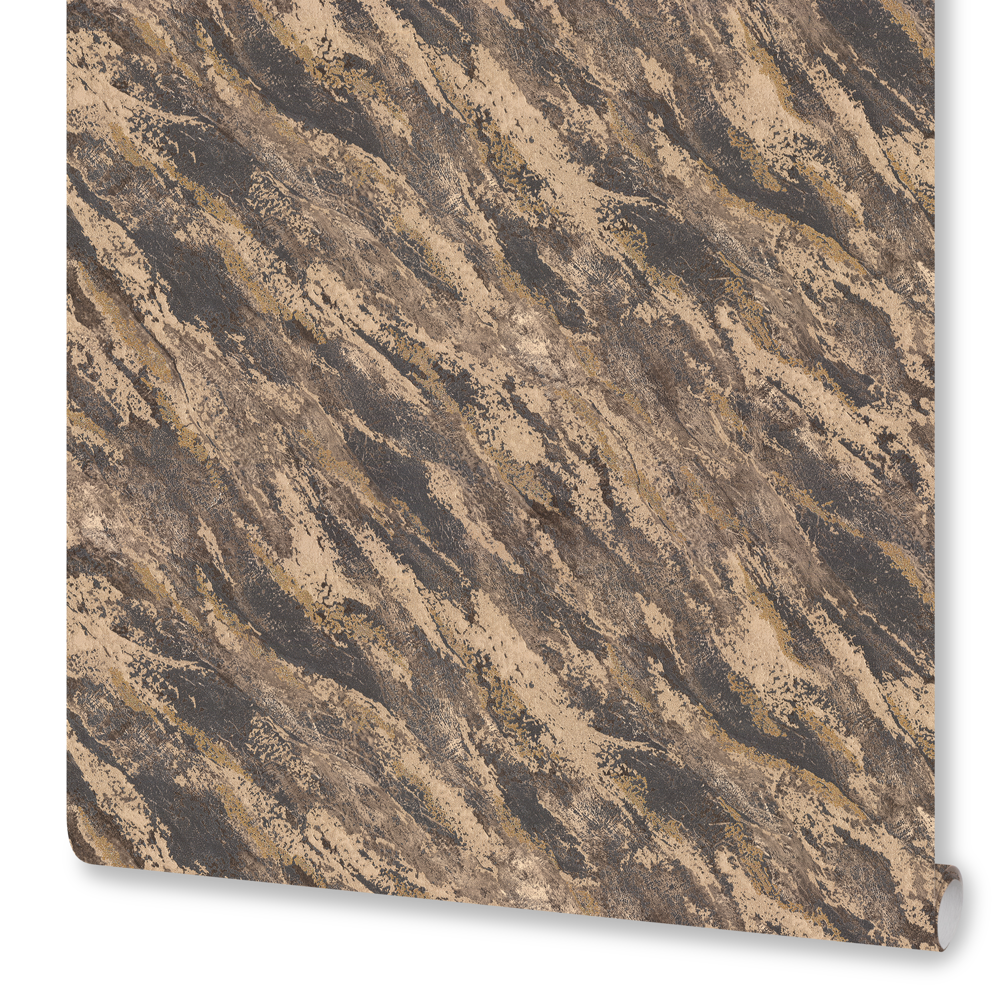 Изображение товара Флизелиновые обои Diamond Elbrus коричневые 1.06 м, винил тиснение