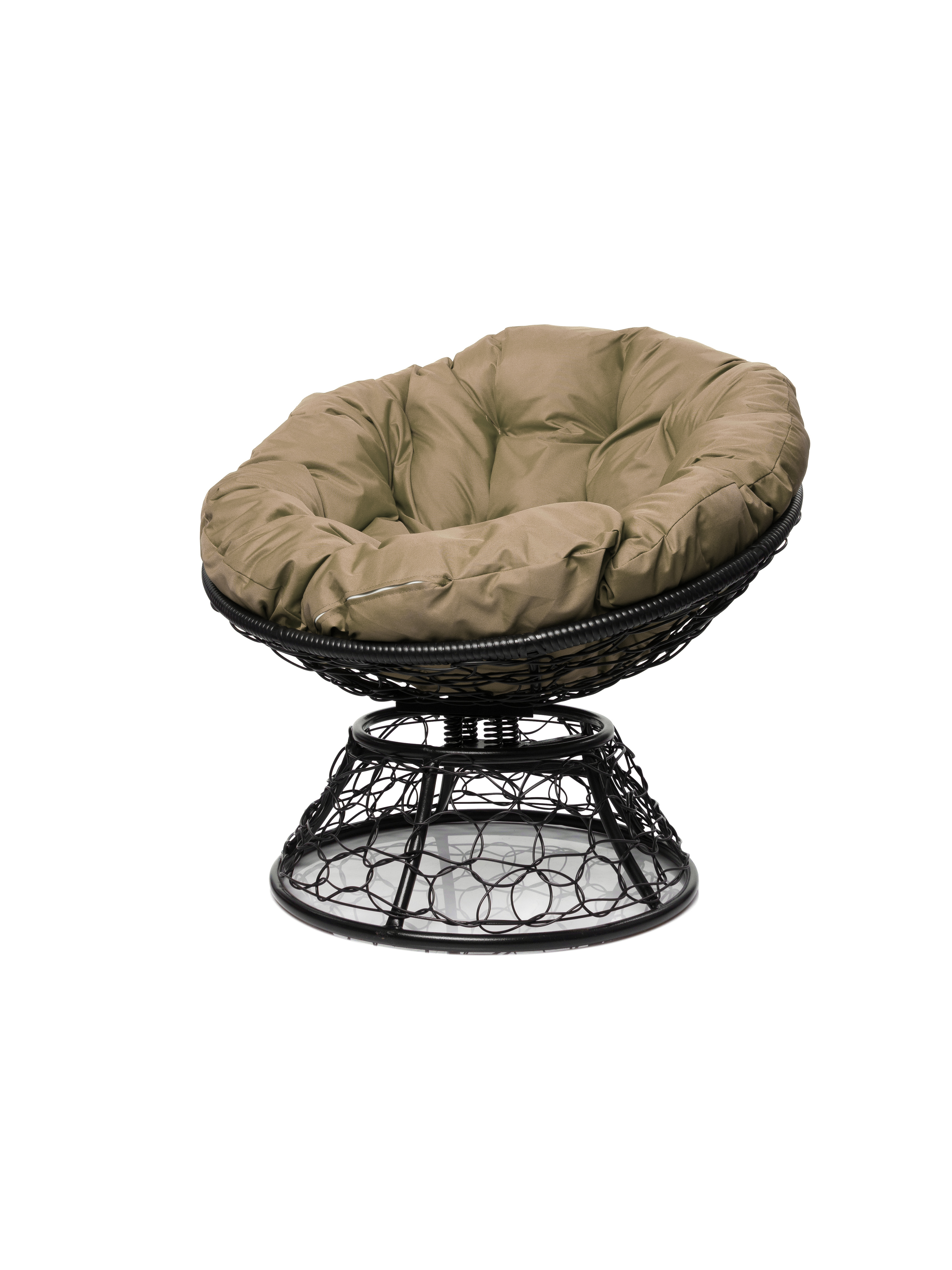 Изображение товара Кресло садовое M-group 12050401 Папасан 98 см x 58 см x 79 см искусственный ротанг черный