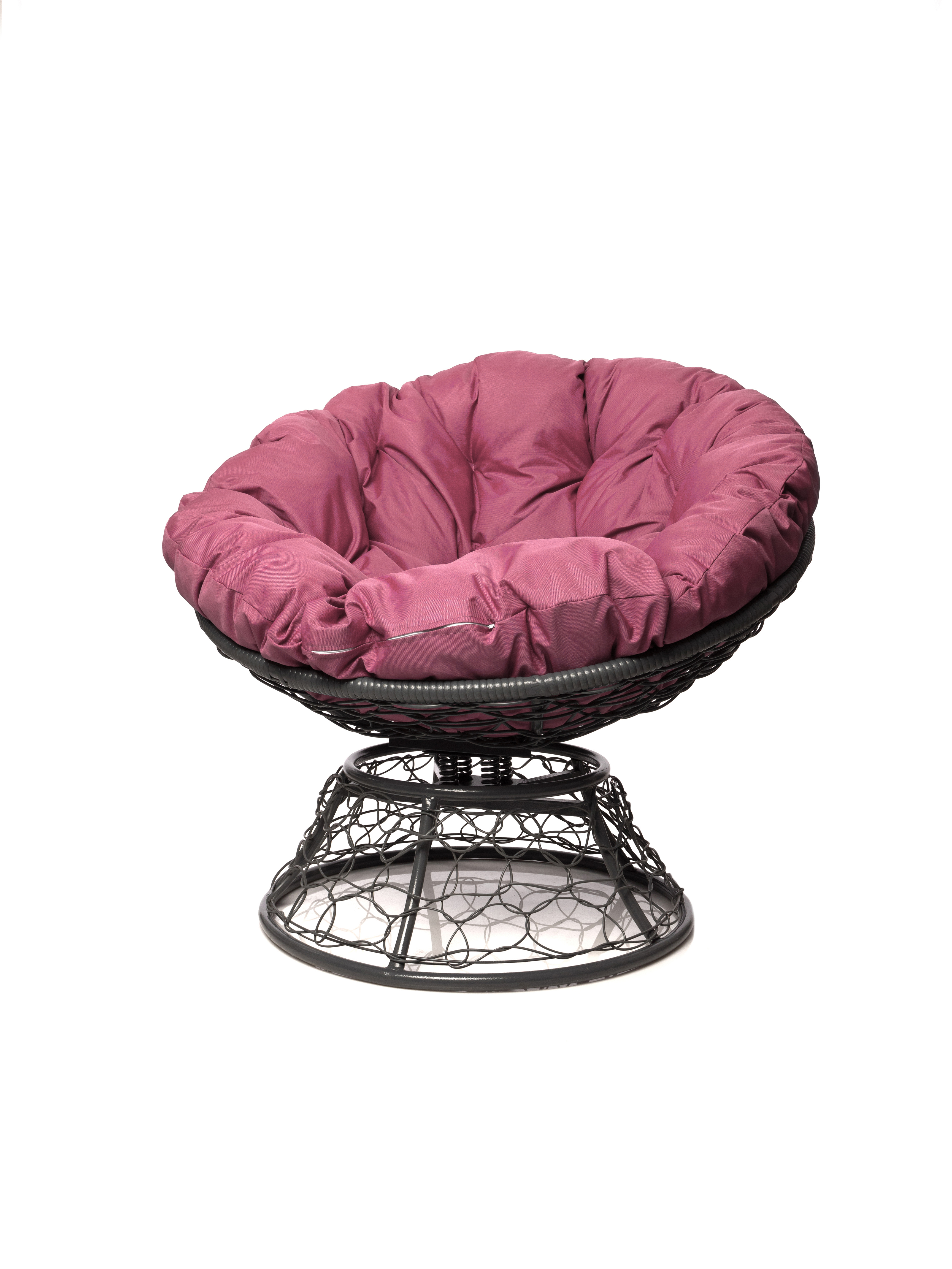 Изображение товара Кресло садовое M-group 12050308 Папасан пружинка серый/серебристый