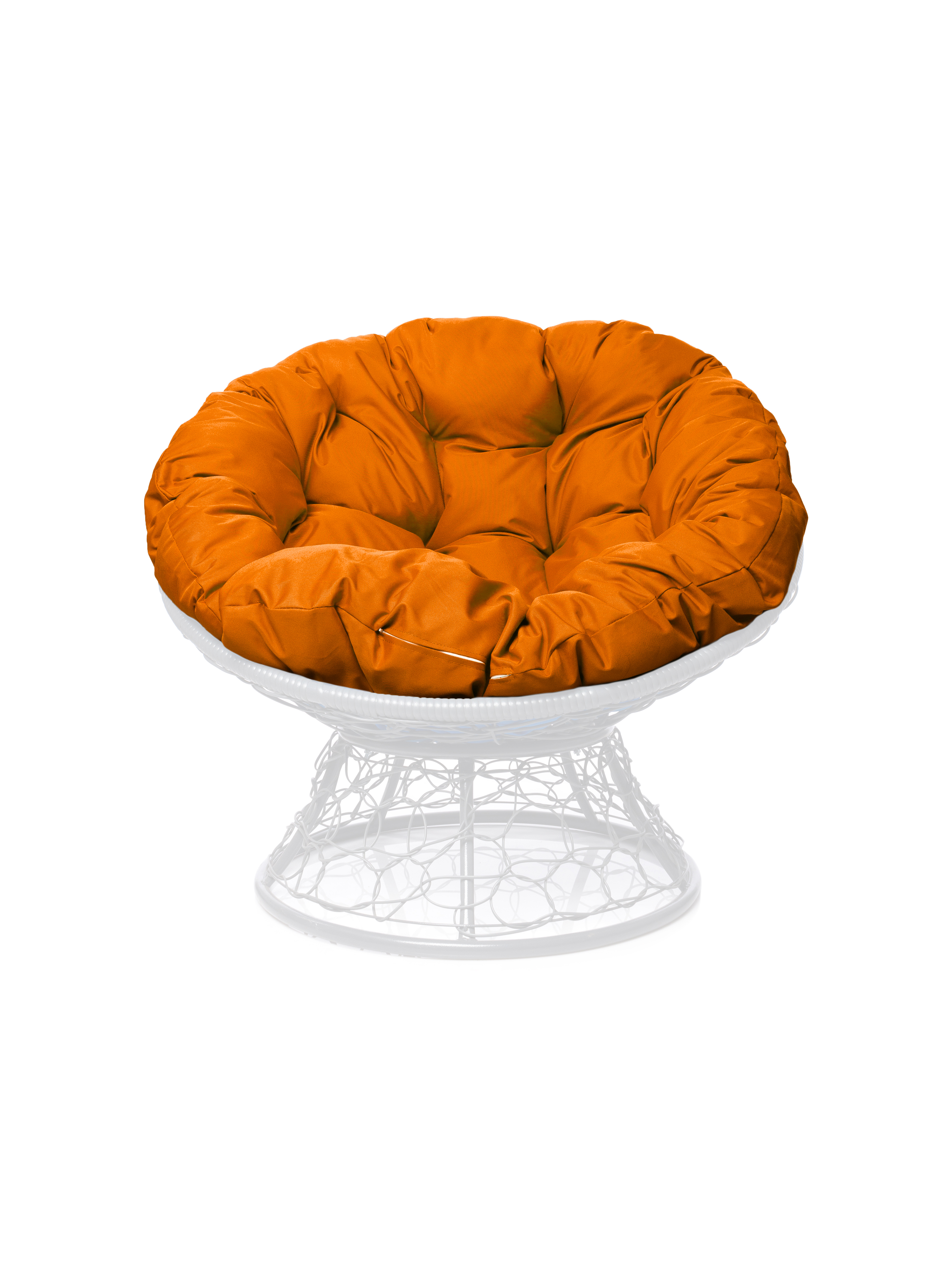 Изображение товара Кресло садовое М-Group Папасан из искусственного ротанга белое 98x58x79 см