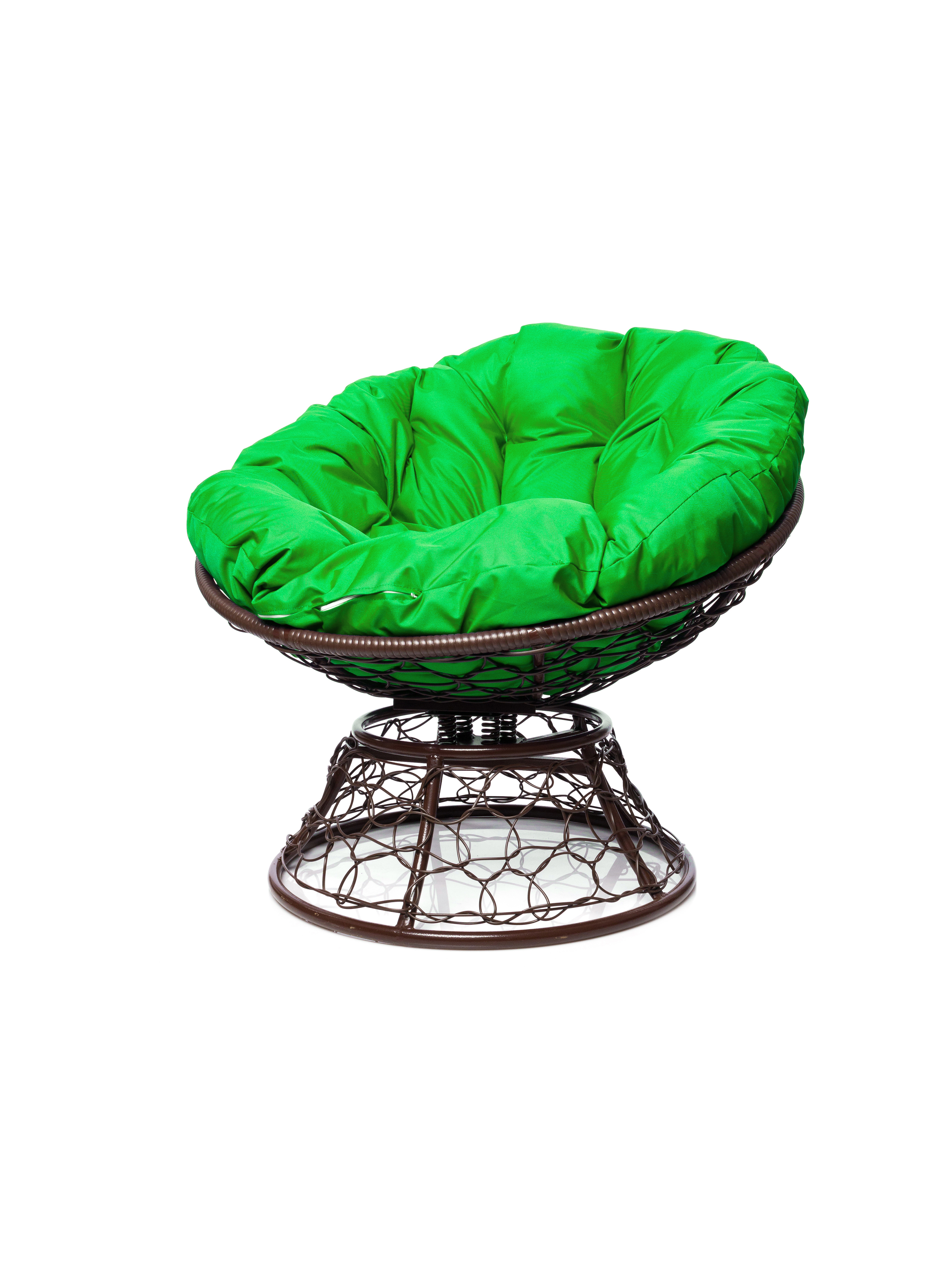 Изображение товара Кресло садовое M-group Папасан из искусственного ротанга коричневое комфортное и надежное