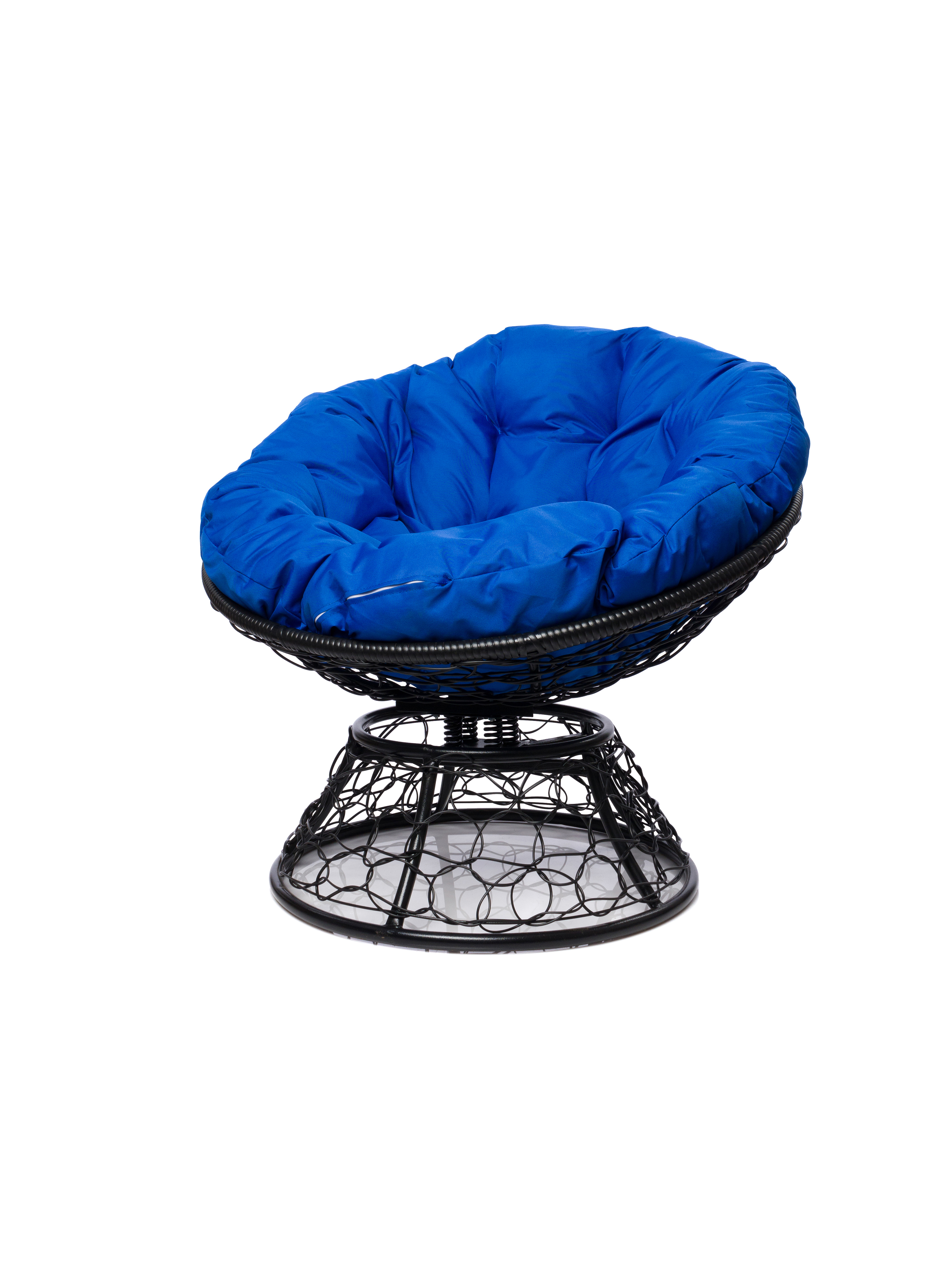 Изображение товара Кресло садовое M-group 12050410 Папасан 98 см x 58 см x 79 см искусственный ротанг черный