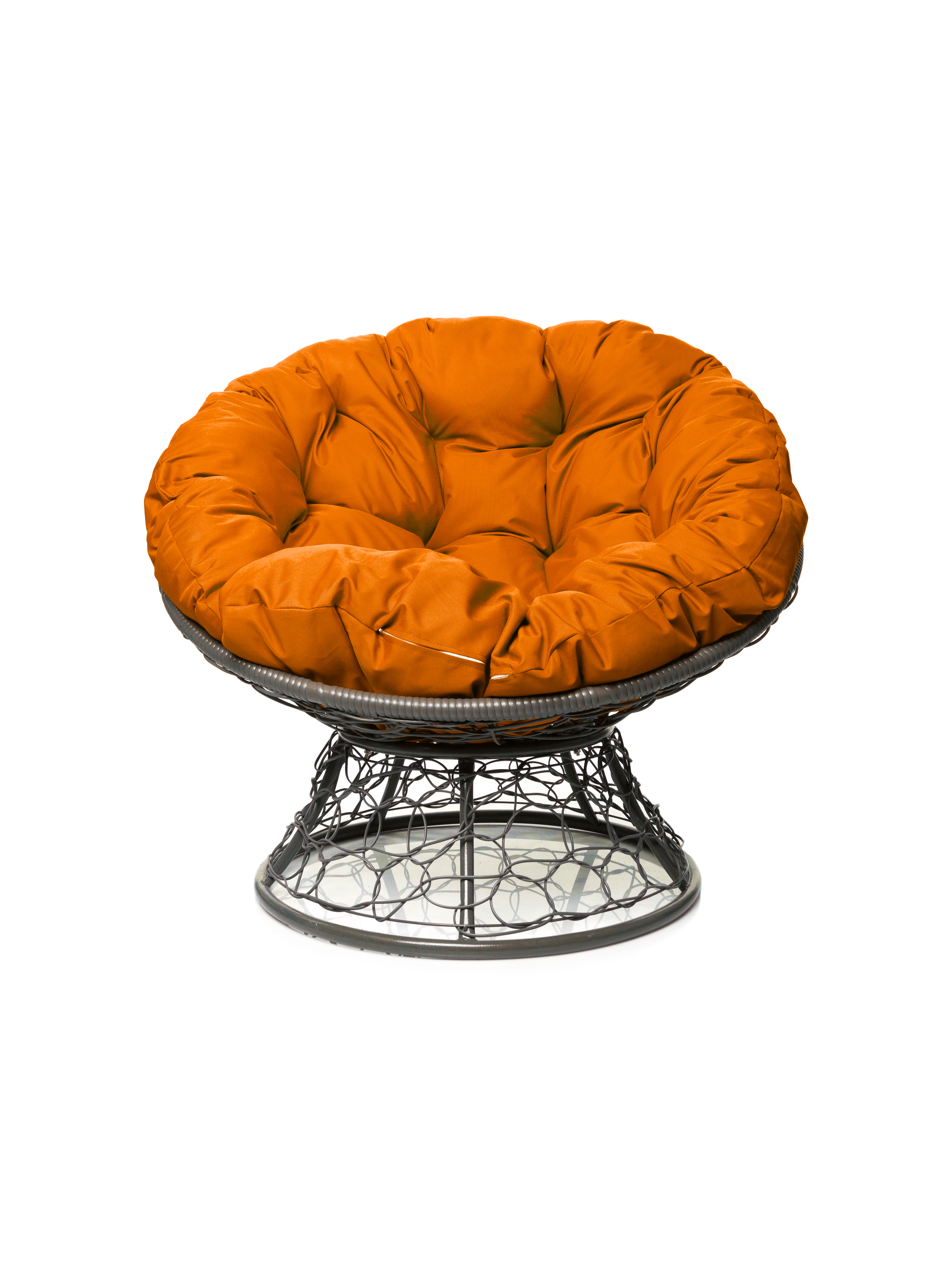 Изображение товара Кресло садовое M-group 12020307 Папасан с подушками оранжевое