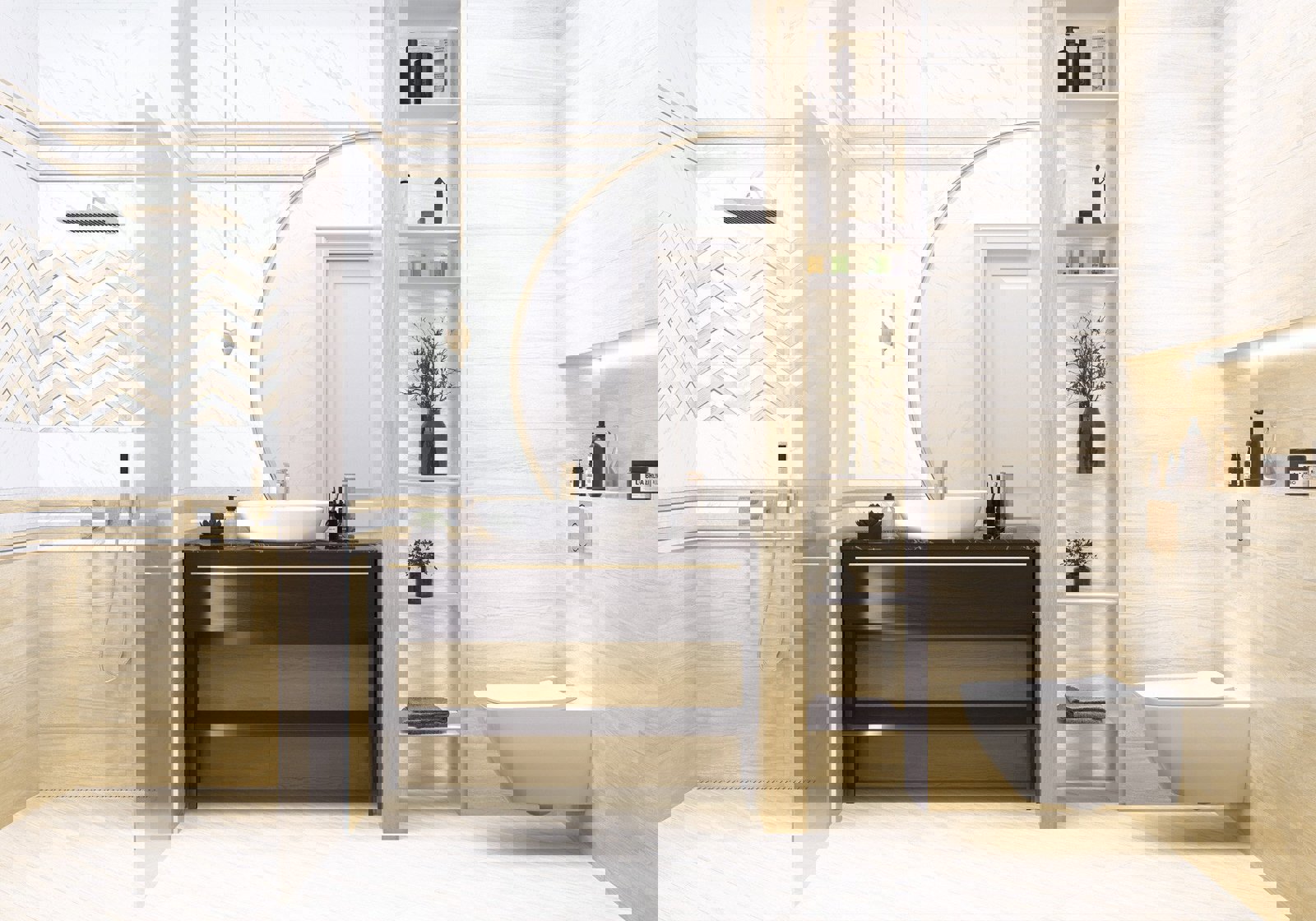 Изображение товара Керамическая плитка Alma ceramica TWU11LZO404ekb 20x60см цвет бежевый, медовый