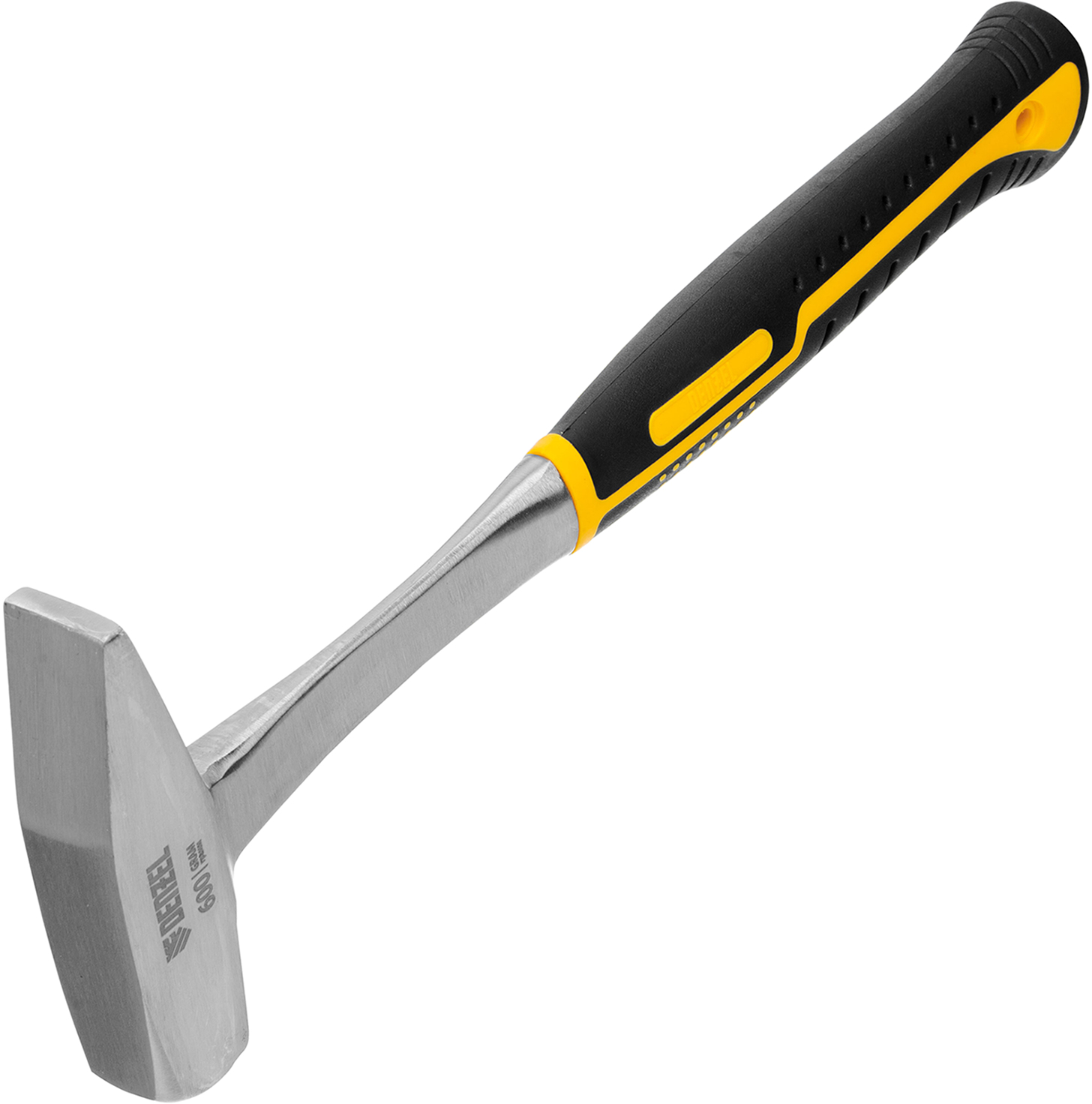 Изображение товара Молоток слесарный Denzel 10404 600 г кованый из стали с обрезиненной ручкой