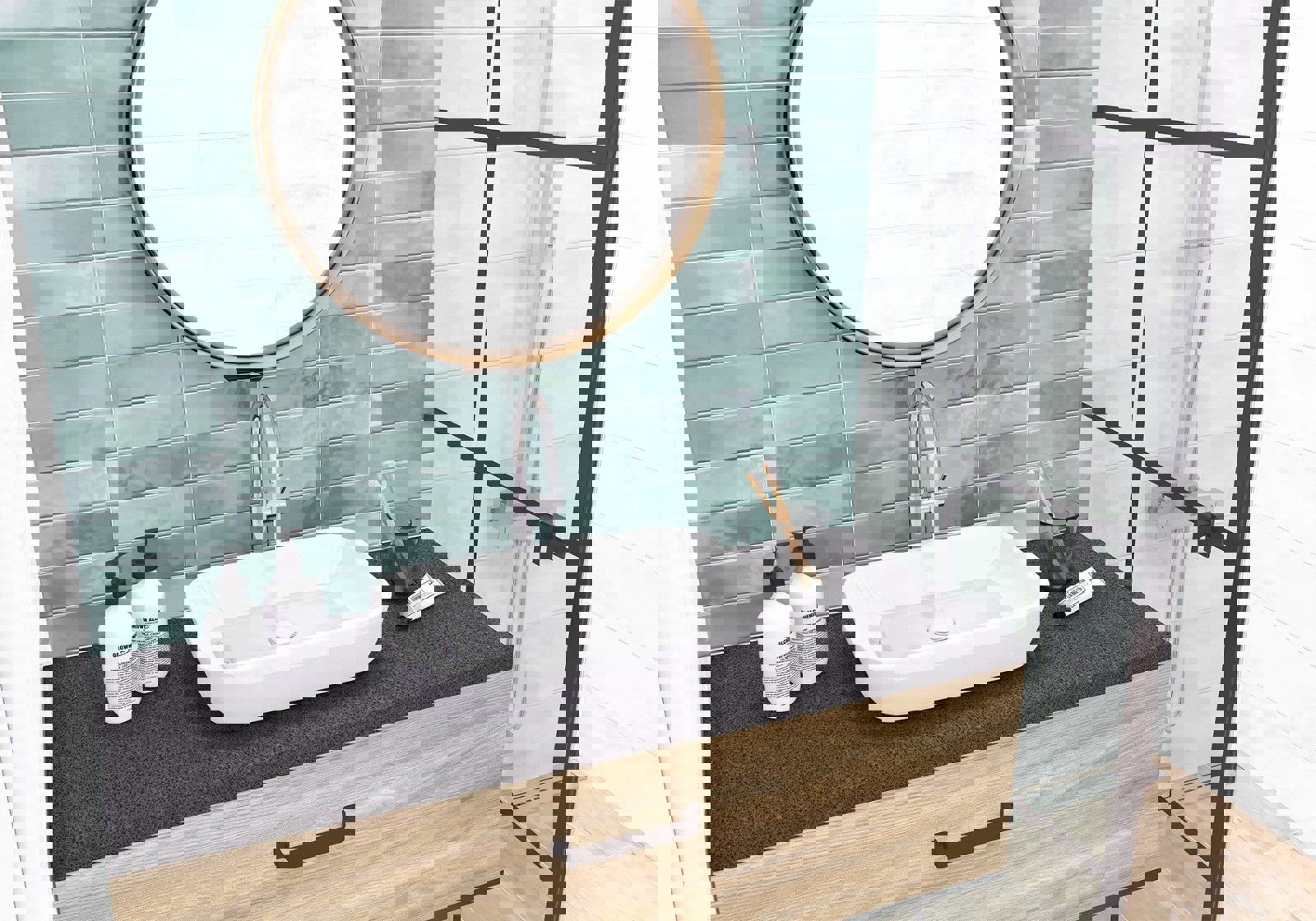 Изображение товара Настенная плитка Alma ceramica TWU11STL101ekb 20x60см цвет бирюзовый