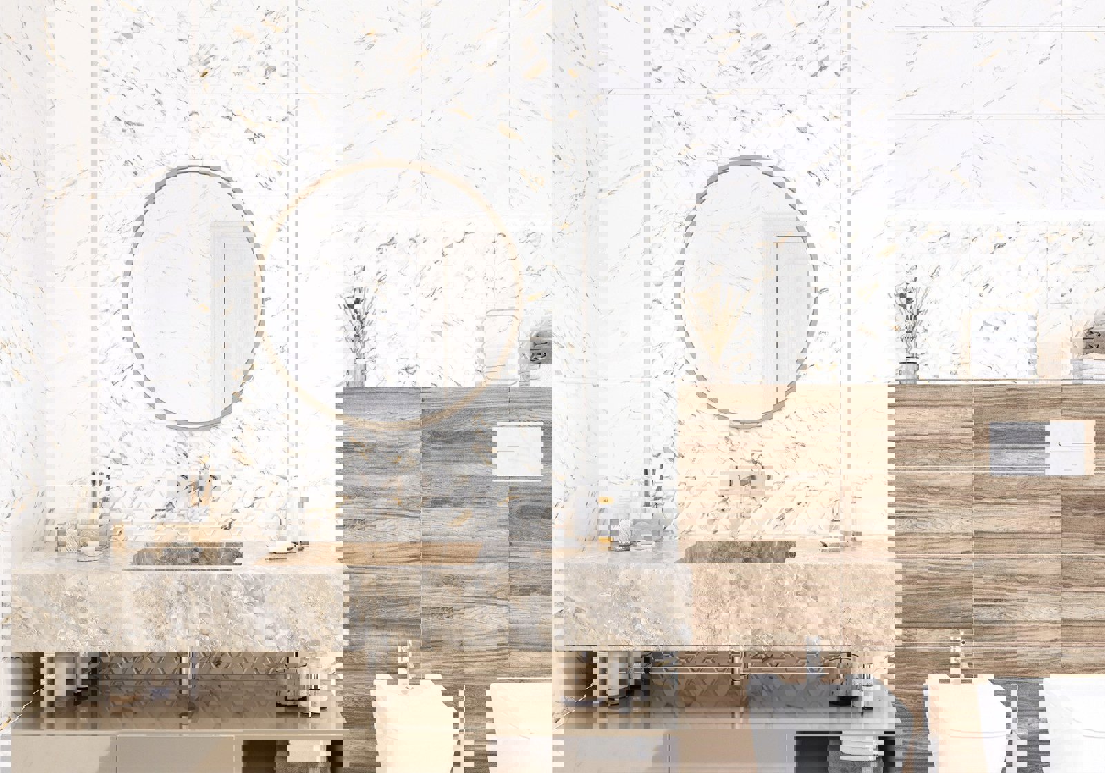 Изображение товара Керамическая плитка Alma Ceramica TWU09DBL404ekb 24.9x50 см коричневая для стен