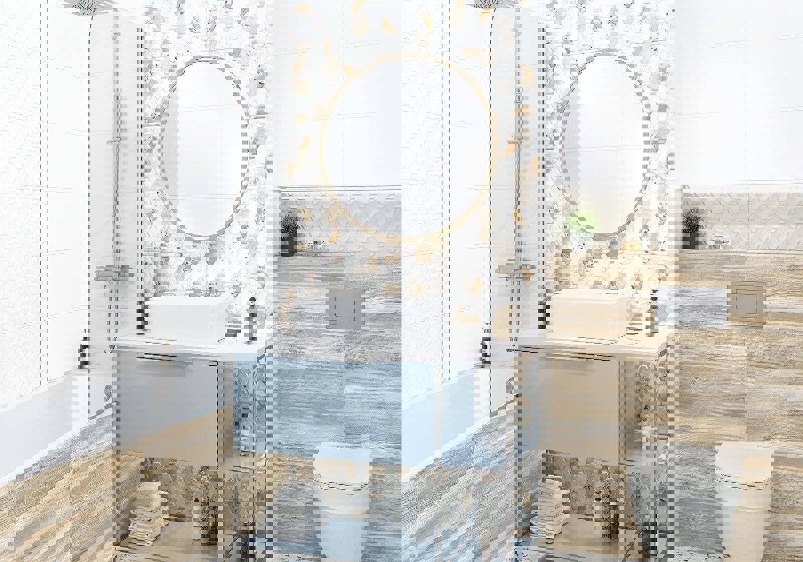 Изображение товара Керамическая плитка Alma Ceramica TWU09WDX404 24.9x50 см бежевый для стен