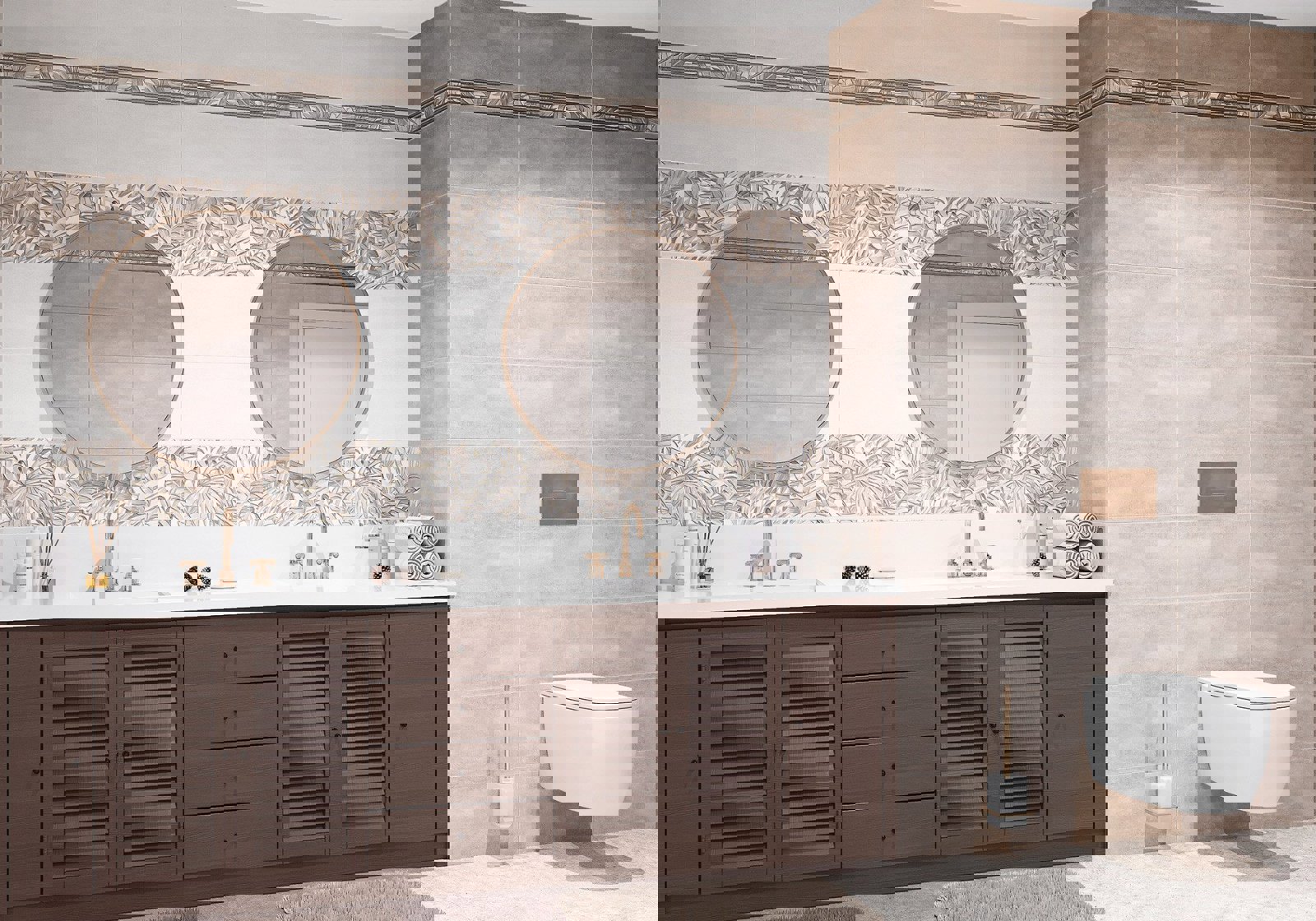 Изображение товара Керамическая настенная плитка Alma Ceramica TWU09BNT404 24.9x50 см бежевый коричневый