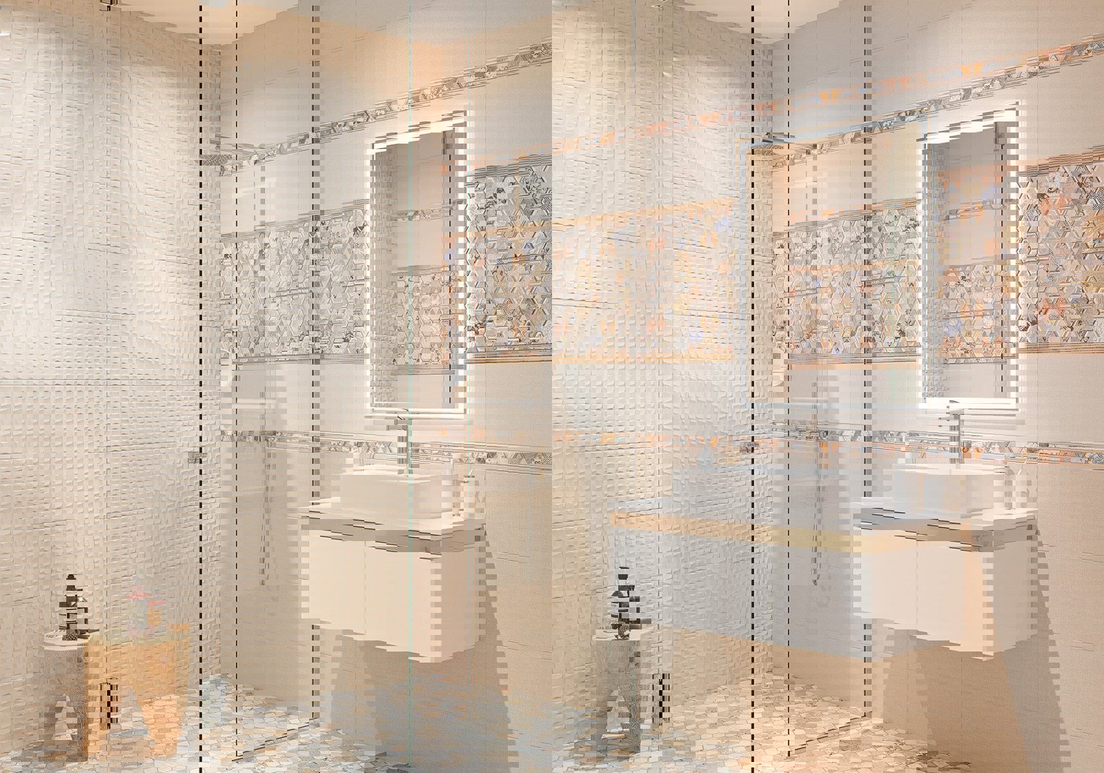 Изображение товара Керамическая плитка Alma Ceramica TWU09ATR004 24.9x50 см бежевый