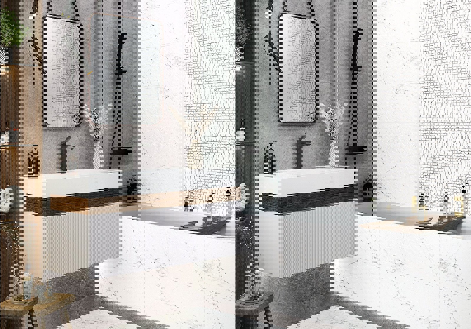 Изображение товара Керамическая плитка Alma ceramica TWU12LRT70Rekb 24.6x74 см серая для стен