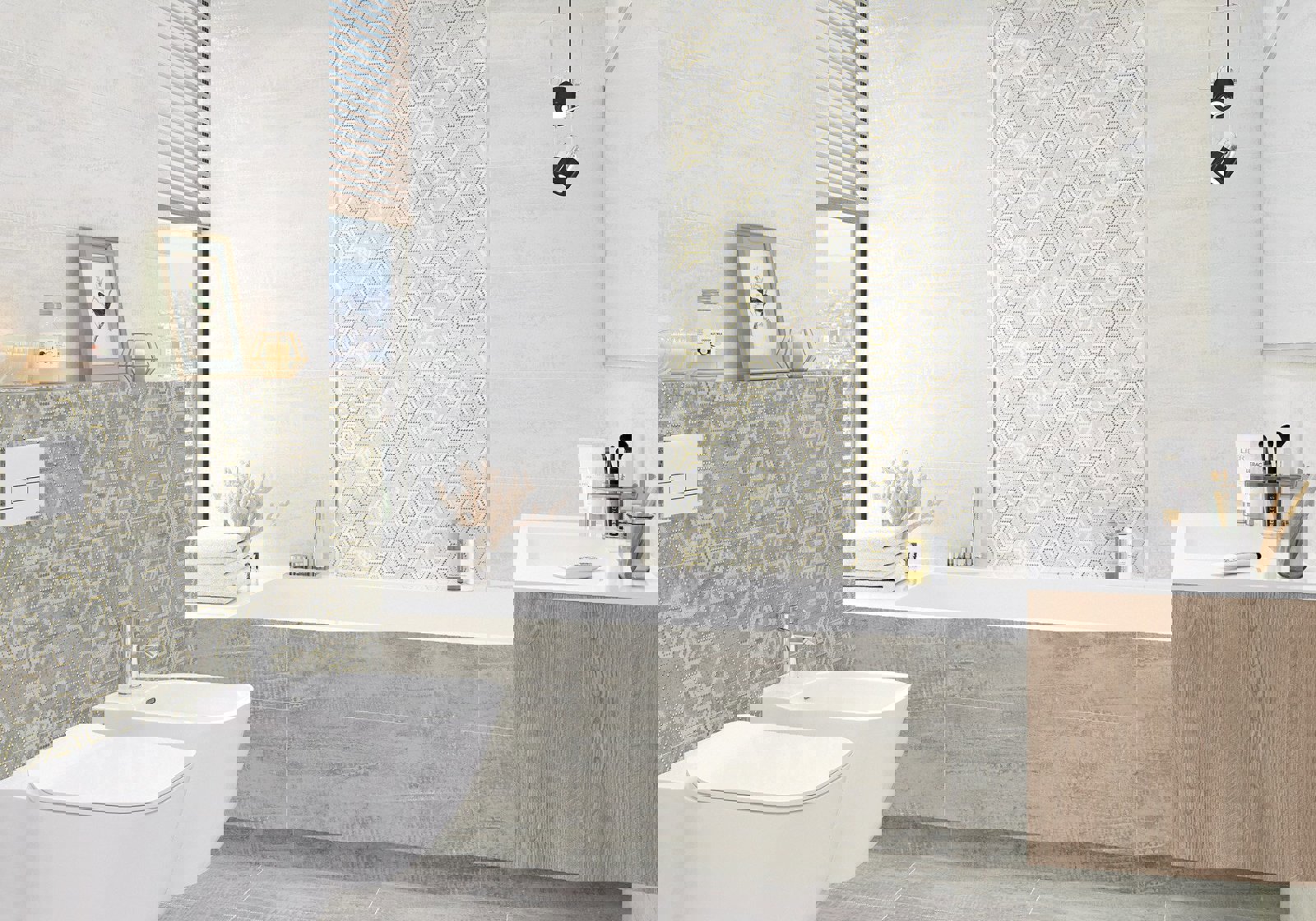 Изображение товара Керамическая плитка Alma ceramica TWU93WZR70Rekb 30x90см цвет серая