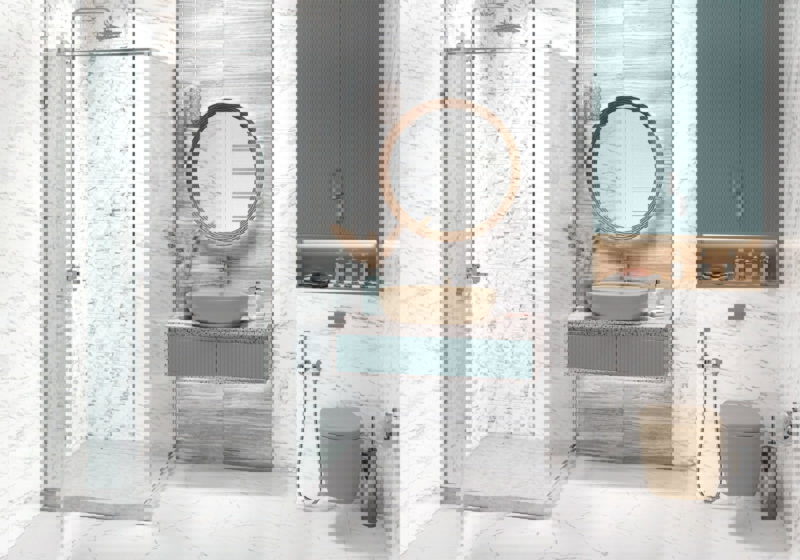 Изображение товара Керамическая плитка Alma ceramica TWU09VEG017 белая 24.9x50 см