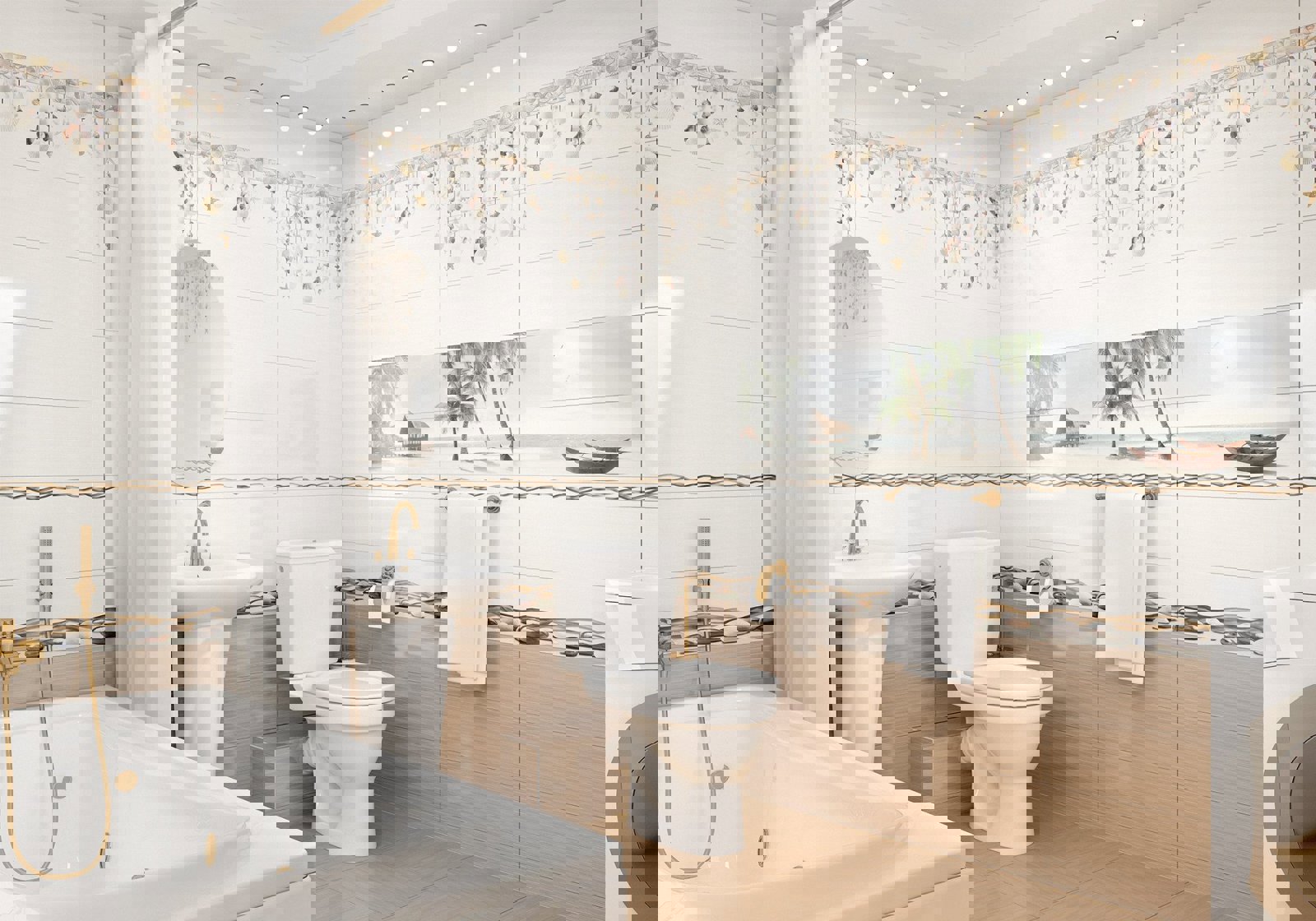 Изображение товара Керамическая плитка Alma ceramica TWU11ALD404 20x60см темно-коричневая