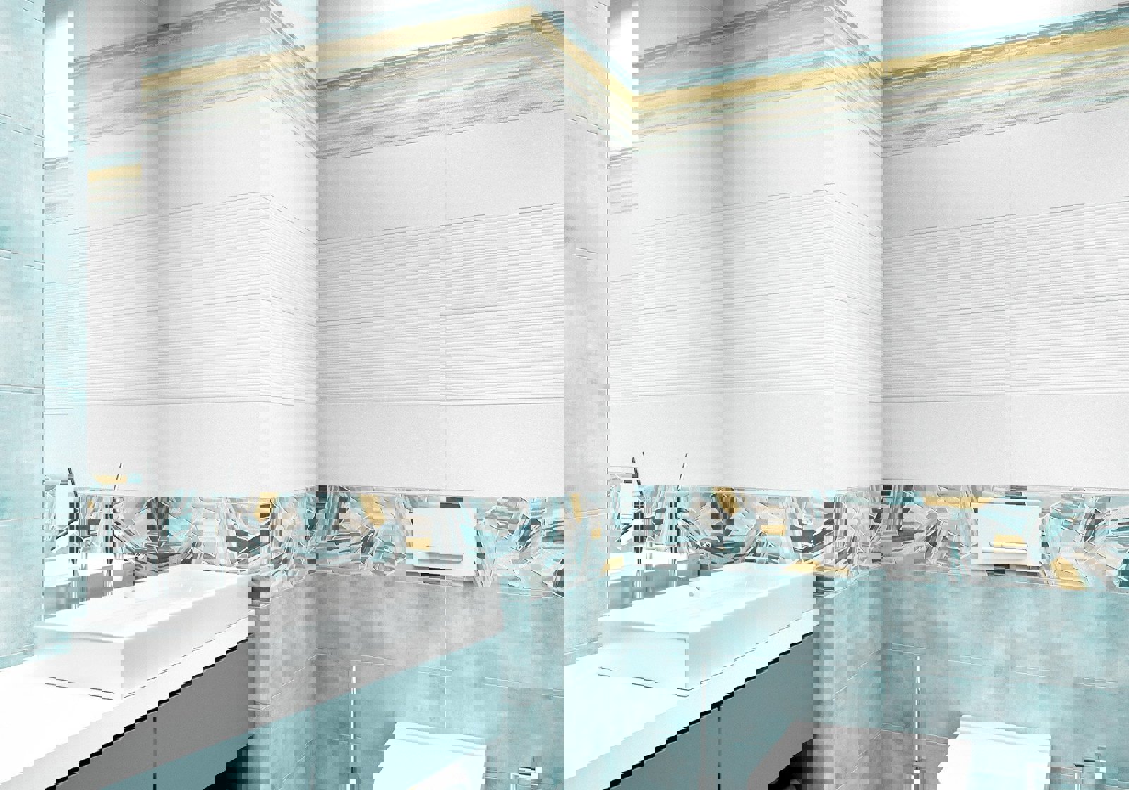 Изображение товара Керамическая плитка Alma Ceramica TWU11ALS010 20x60см рельефная белая для стен