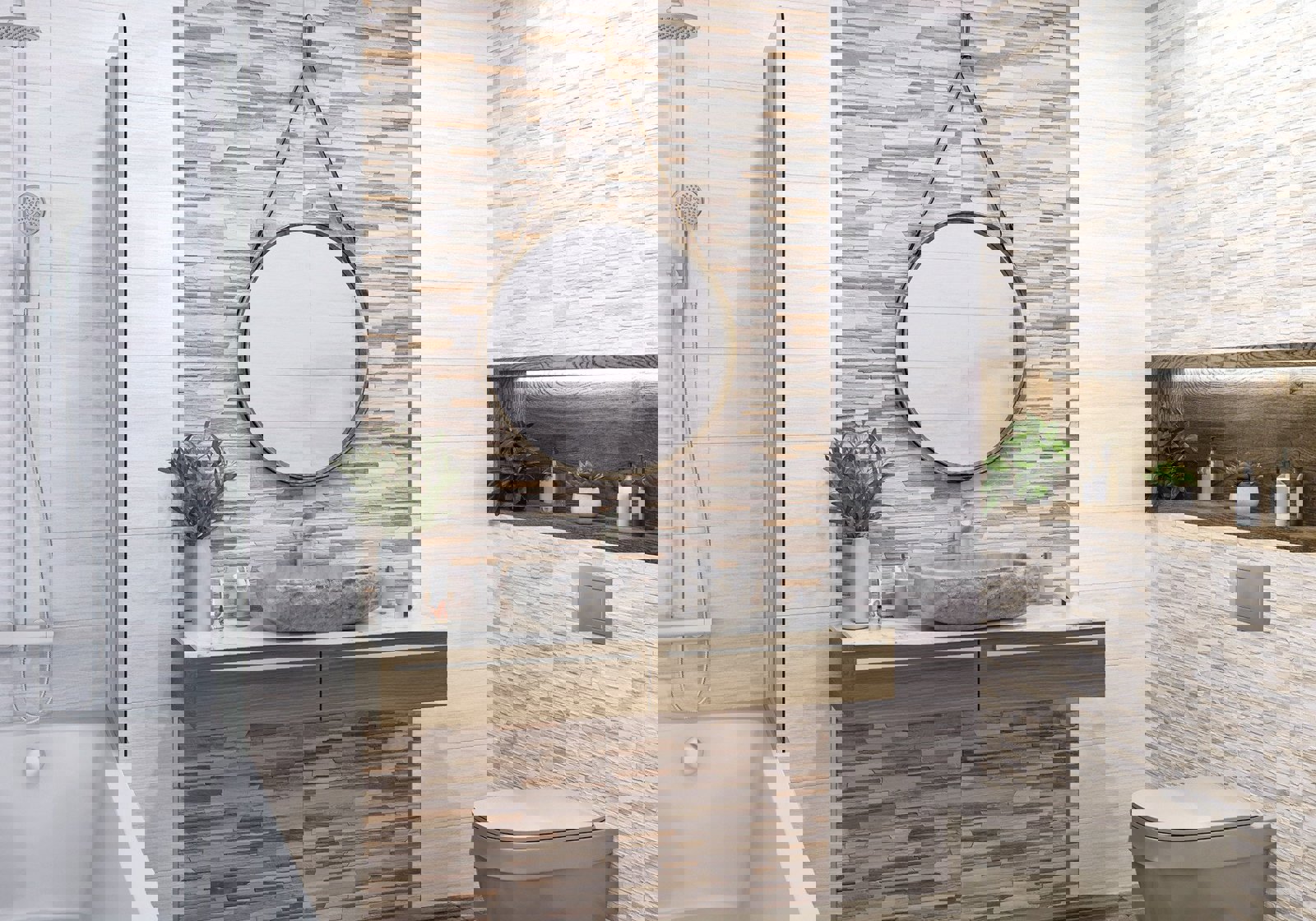 Изображение товара Керамическая плитка Alma Ceramica TWA11ART000 20x60 см белая рельефная стены