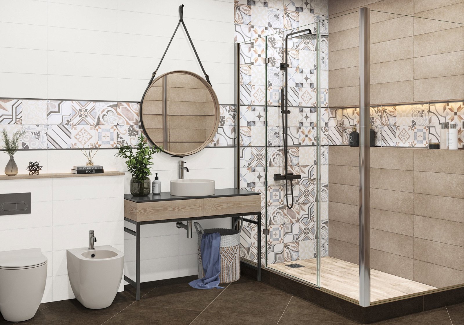 Изображение товара Керамическая настенная плитка Alma ceramica Costa Rica 20x60 белая