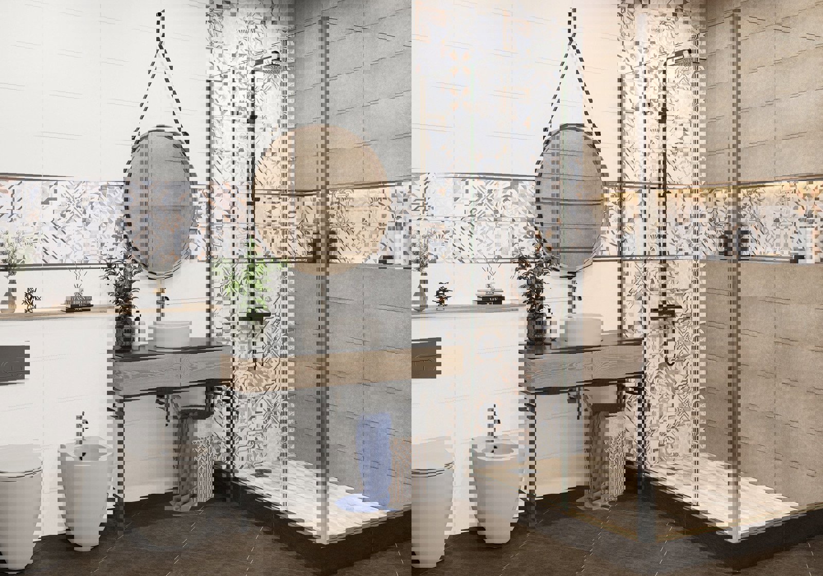 Изображение товара Керамическая плитка Alma ceramica TWA11COR014 20x60 см серая