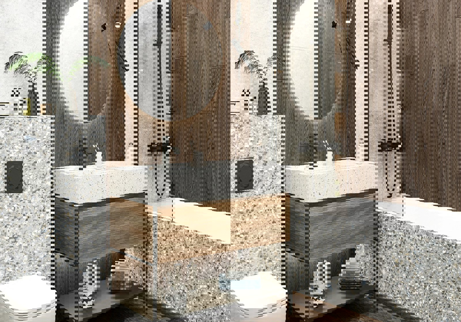 Изображение товара Керамогранит Alma ceramica Andora GFA92ADR42Rekb 20x90см цвет темно-бежевый, цена за упаковку