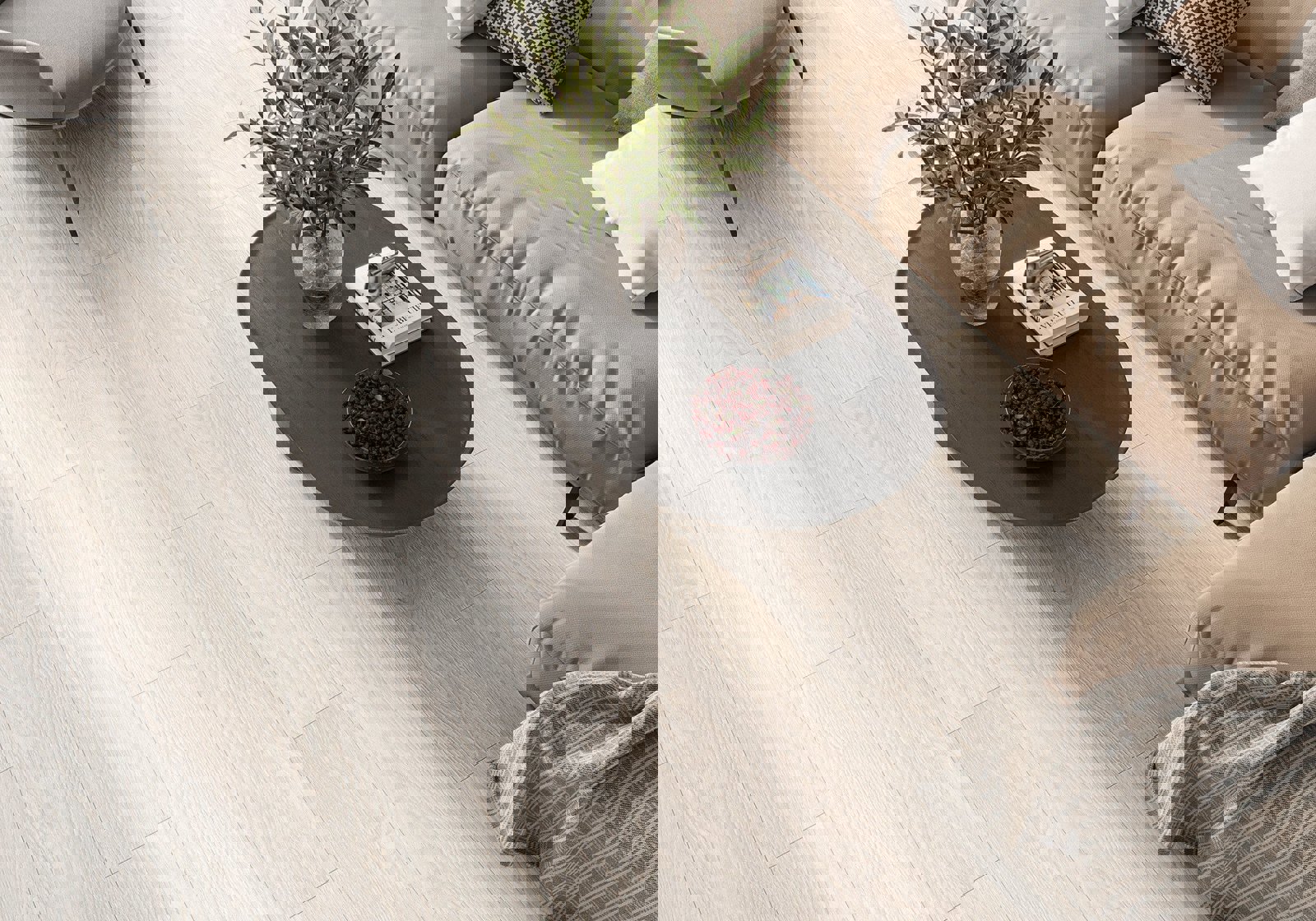 Изображение товара Керамогранит Alma ceramica Jeneva 20x90 см белый коллекция JENEVA