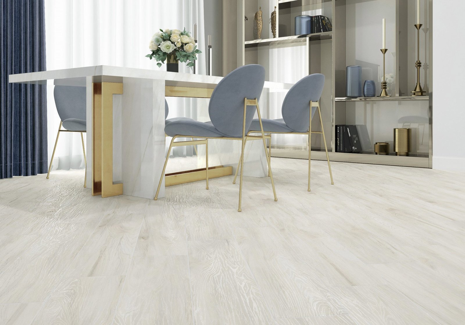 Изображение товара Керамогранит Alma Ceramica Ashton 20x90 см бежевый морозостойкий неоскользящий