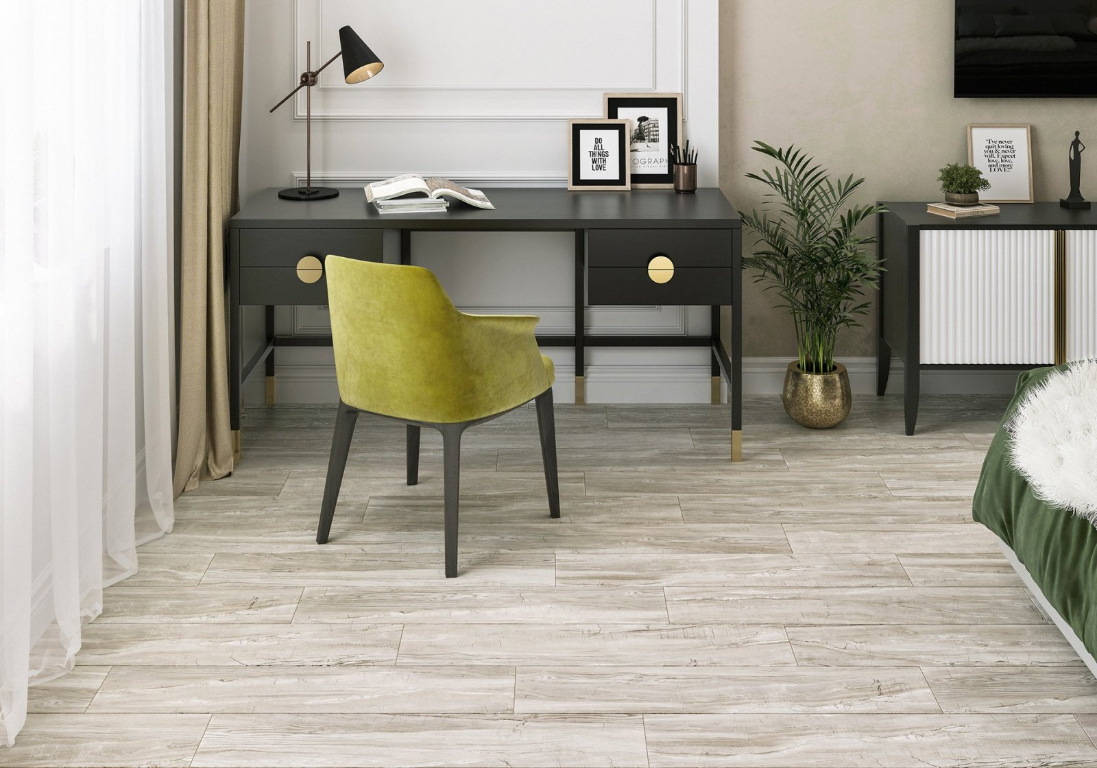 Изображение товара Керамогранит ALMA CERAMICA Wonderwood 20x90 см серый