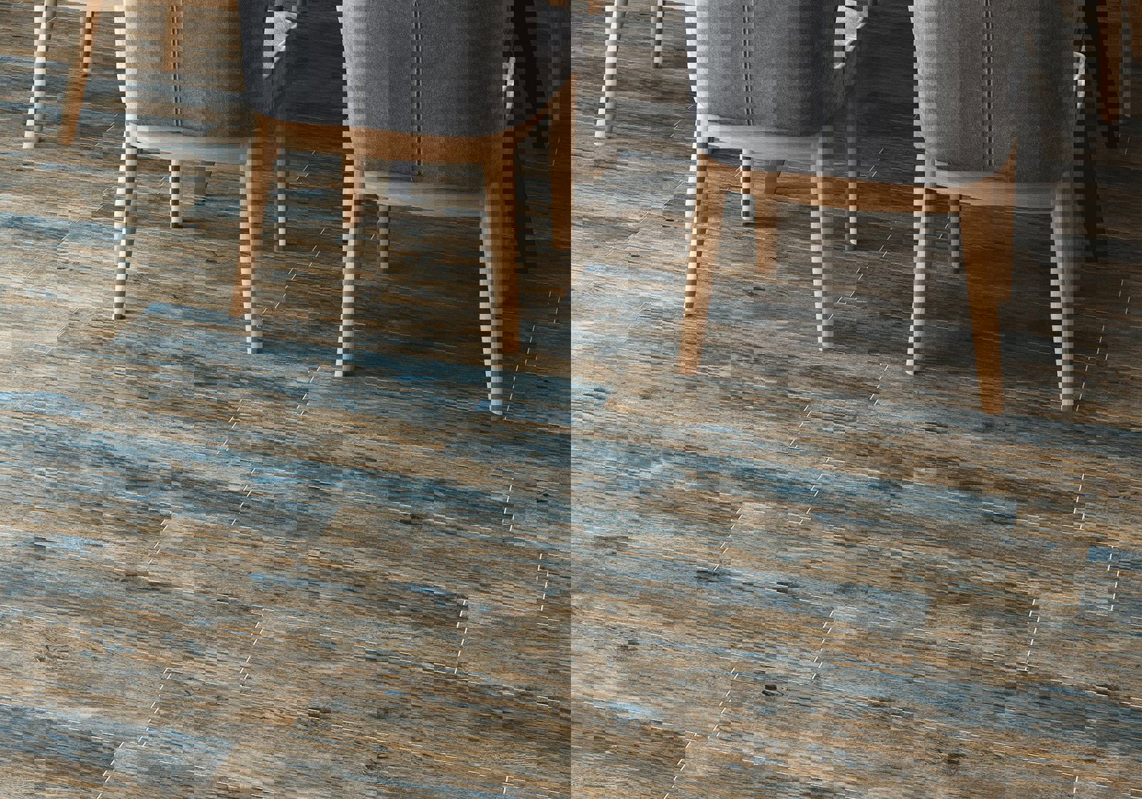 Изображение товара Керамогранит Alma Ceramica Grinda 20x90см темно-серый гипоаллергенный и морозостойкий