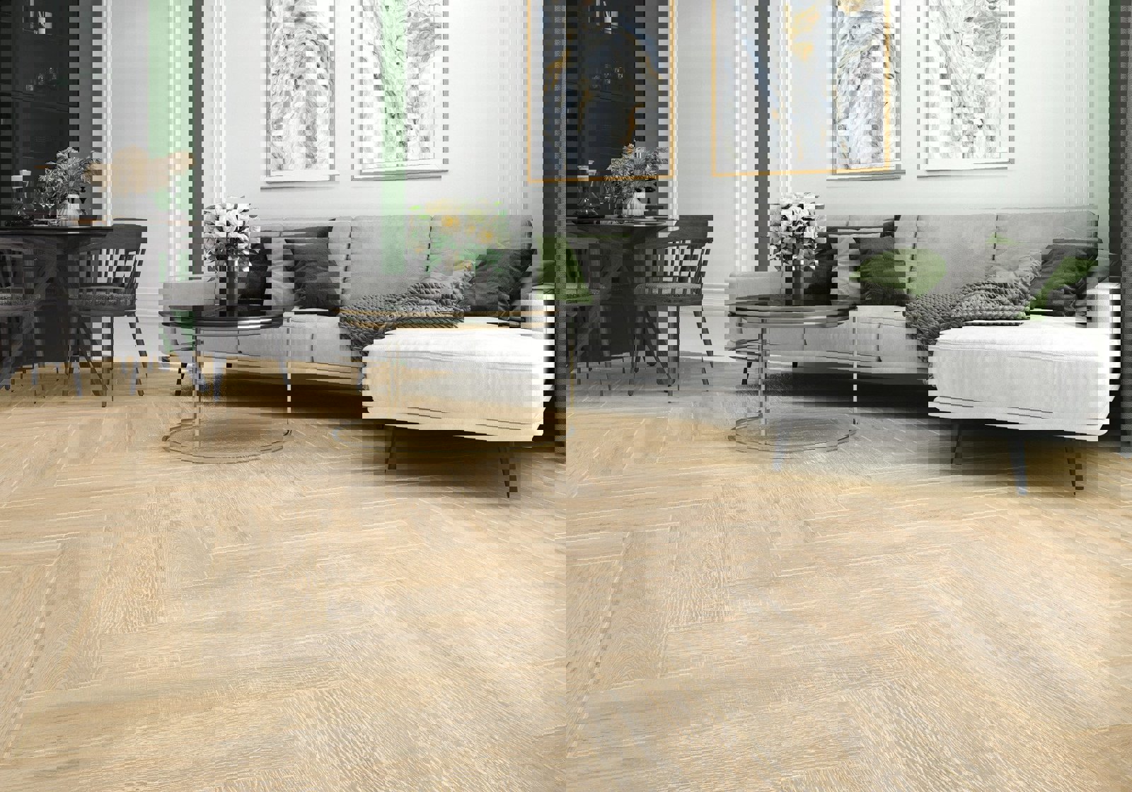 Изображение товара Керамогранит Alma Ceramica Sherwood 20x90 см бежевый R10 морозостойкий