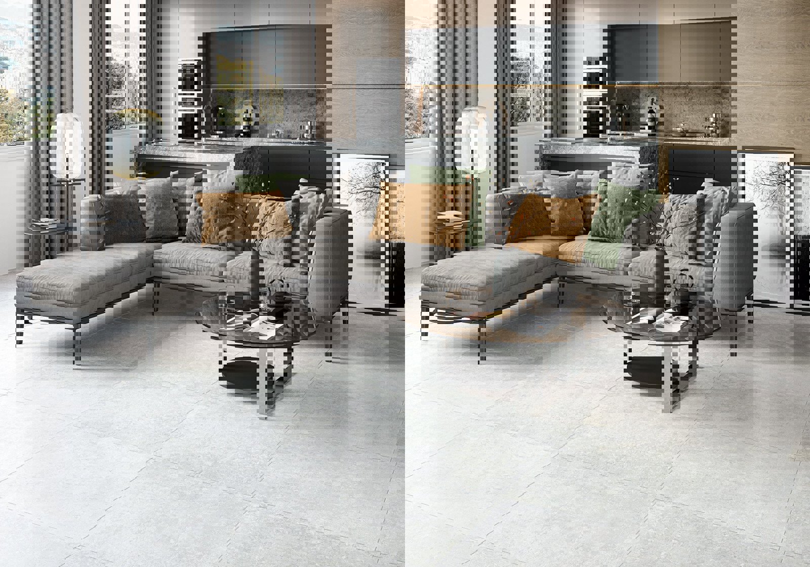 Изображение товара Керамогранит Alma ceramica Micas GFU57MCS07Lekb 57x57см цвет серый, цена за упаковку