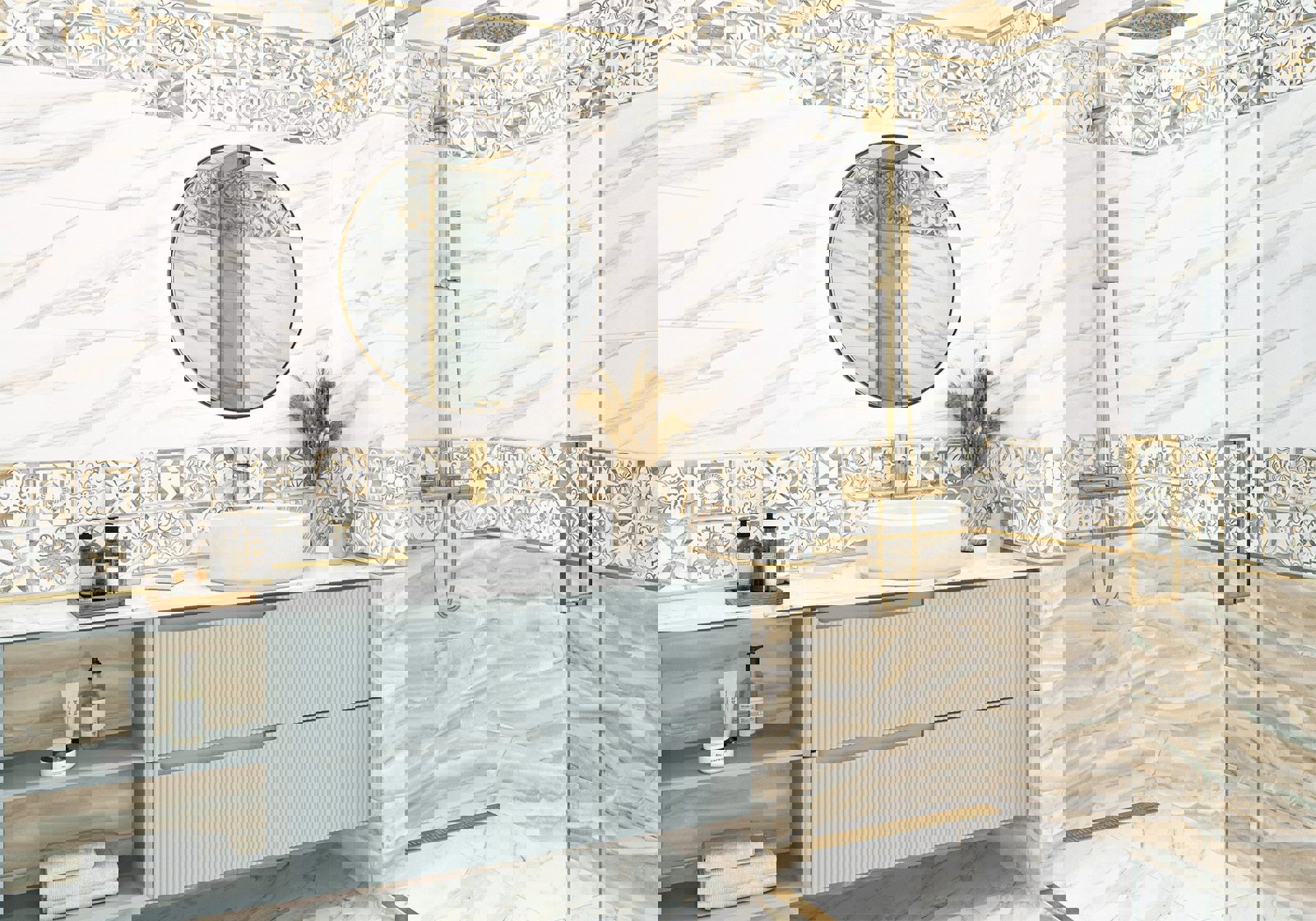 Изображение товара Керамогранит Alma ceramica Fusion GFU57MDD04Lekb 57x57см цвет бежевый, цена за упаковку