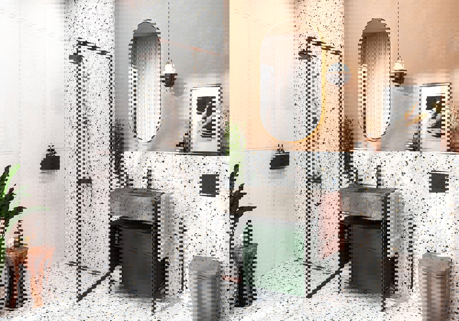 Изображение товара Керамогранит Alma ceramica Statuario rock 57x57 с эффектом камня белый