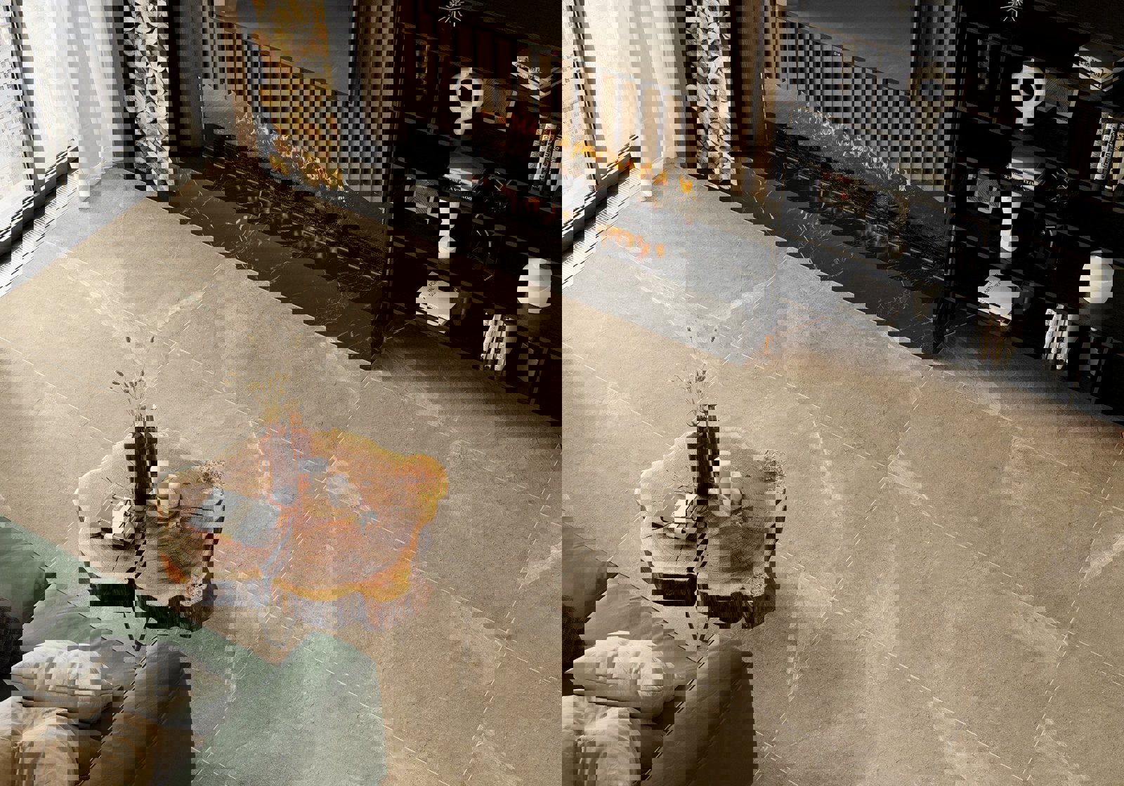 Изображение товара Керамогранит Alma ceramica Basalto GFU57BST40Rekb 57x57см цвет коричневый, цена за упаковку