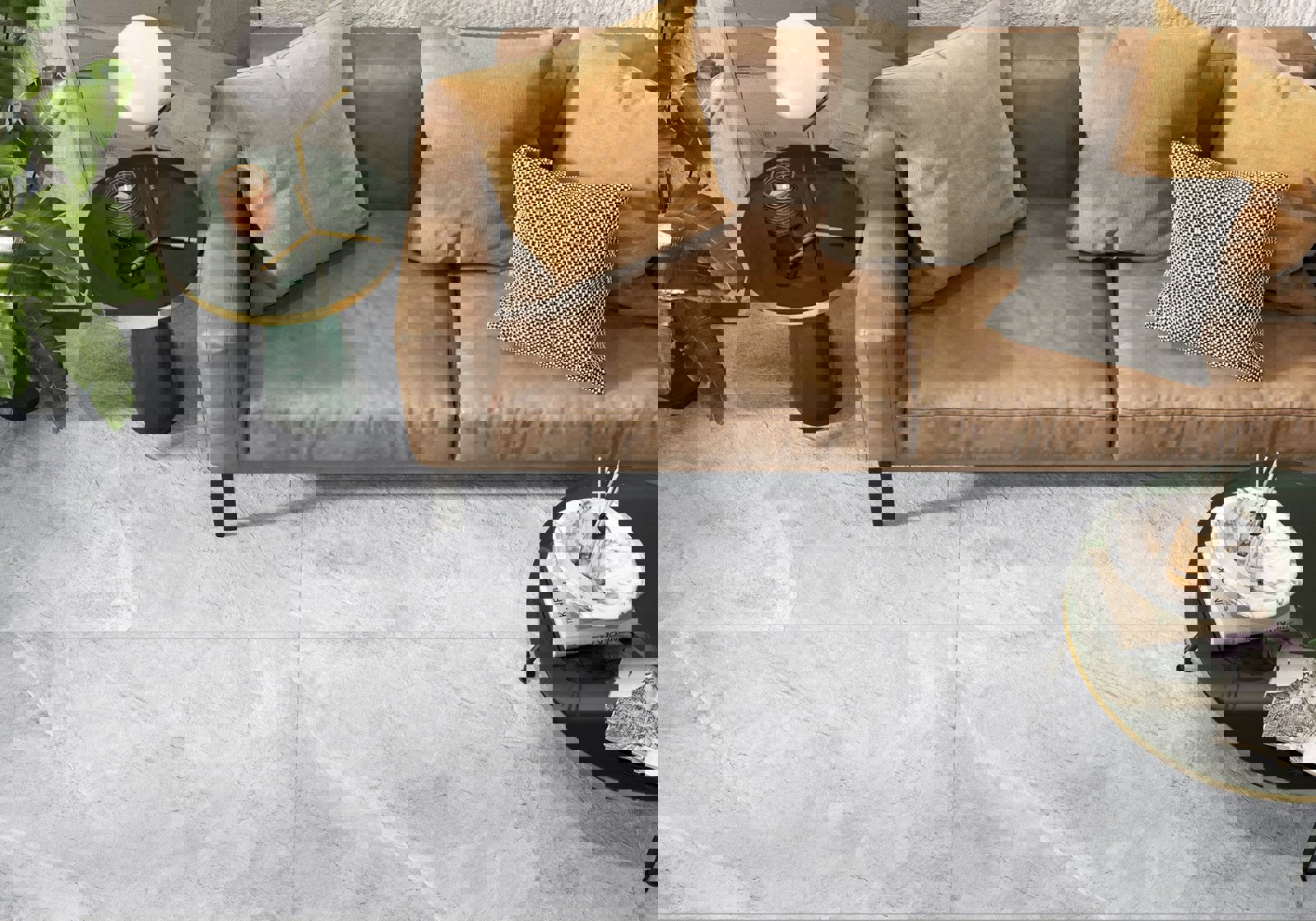 Изображение товара Керамогранит Alma Ceramica Basalto GFU57BST07Rekb 57x57 см серый