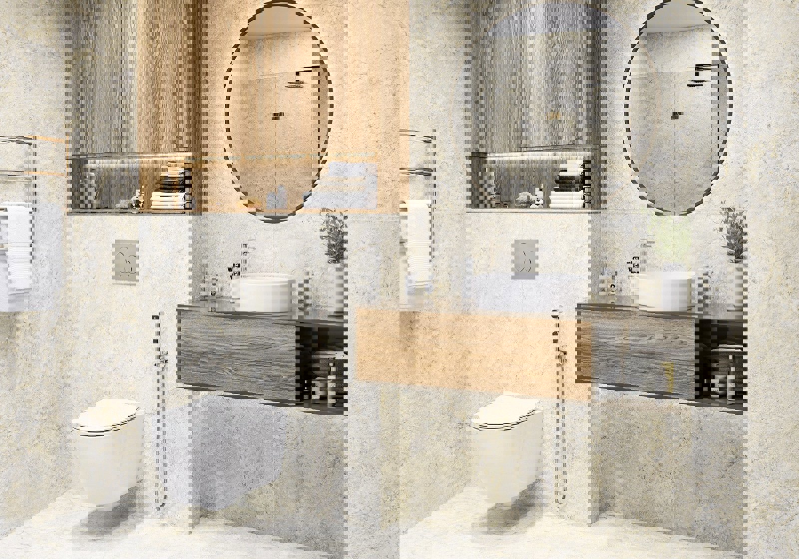 Изображение товара Керамогранит Alma ceramica Indastrio 57x57 бежевый глазурованный для пола и стены