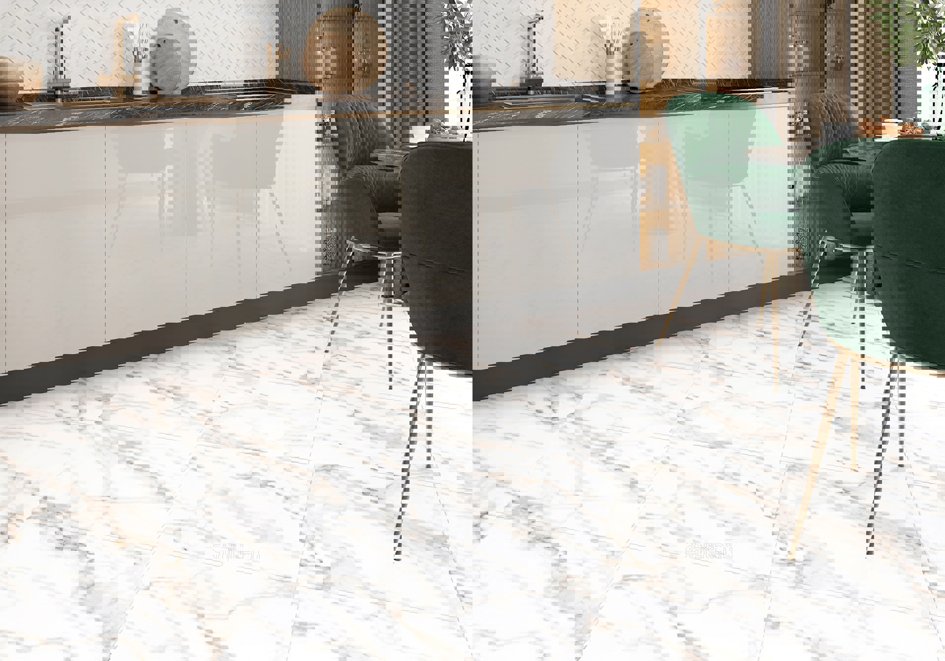 Изображение товара Керамогранит Alma Ceramica Granada 57x57 см белый Ректифицированный