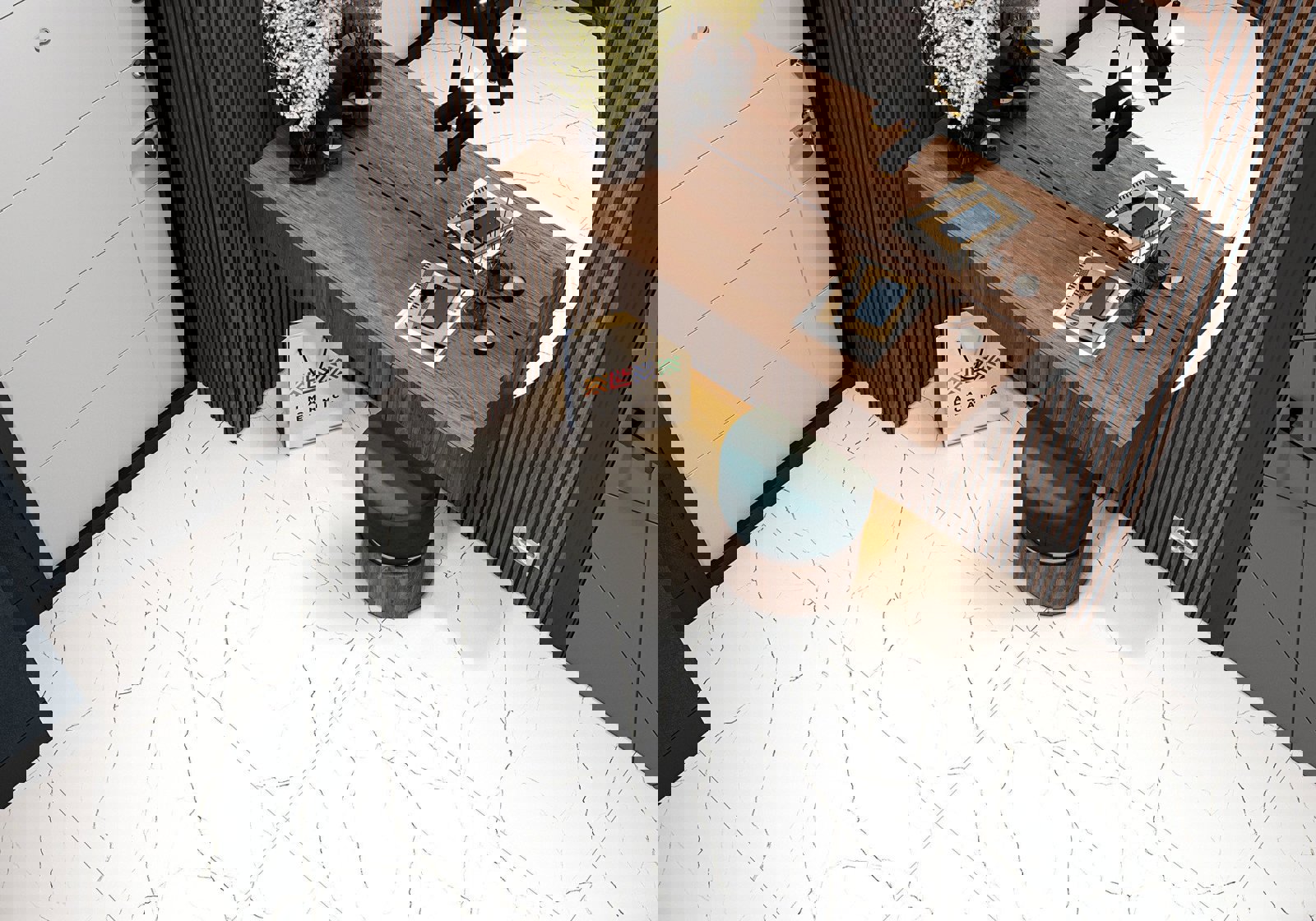 Изображение товара Керамогранит Alma ceramica Emotion GFA57EMT00Lekb 57x57 см белый для пола и стен