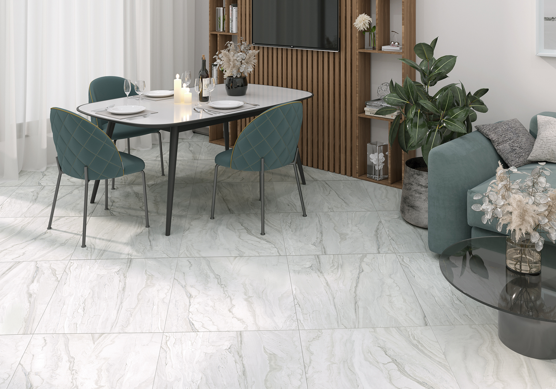 Изображение товара Керамогранит Alma ceramica Arcadia GFU57ARC00Lekb 57x57см цвет белый, цена за упаковку