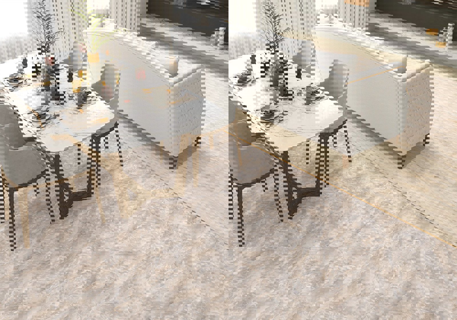 Изображение товара Керамогранит Alma Ceramica Sunshine 60x60 см бежевый для пола и стен