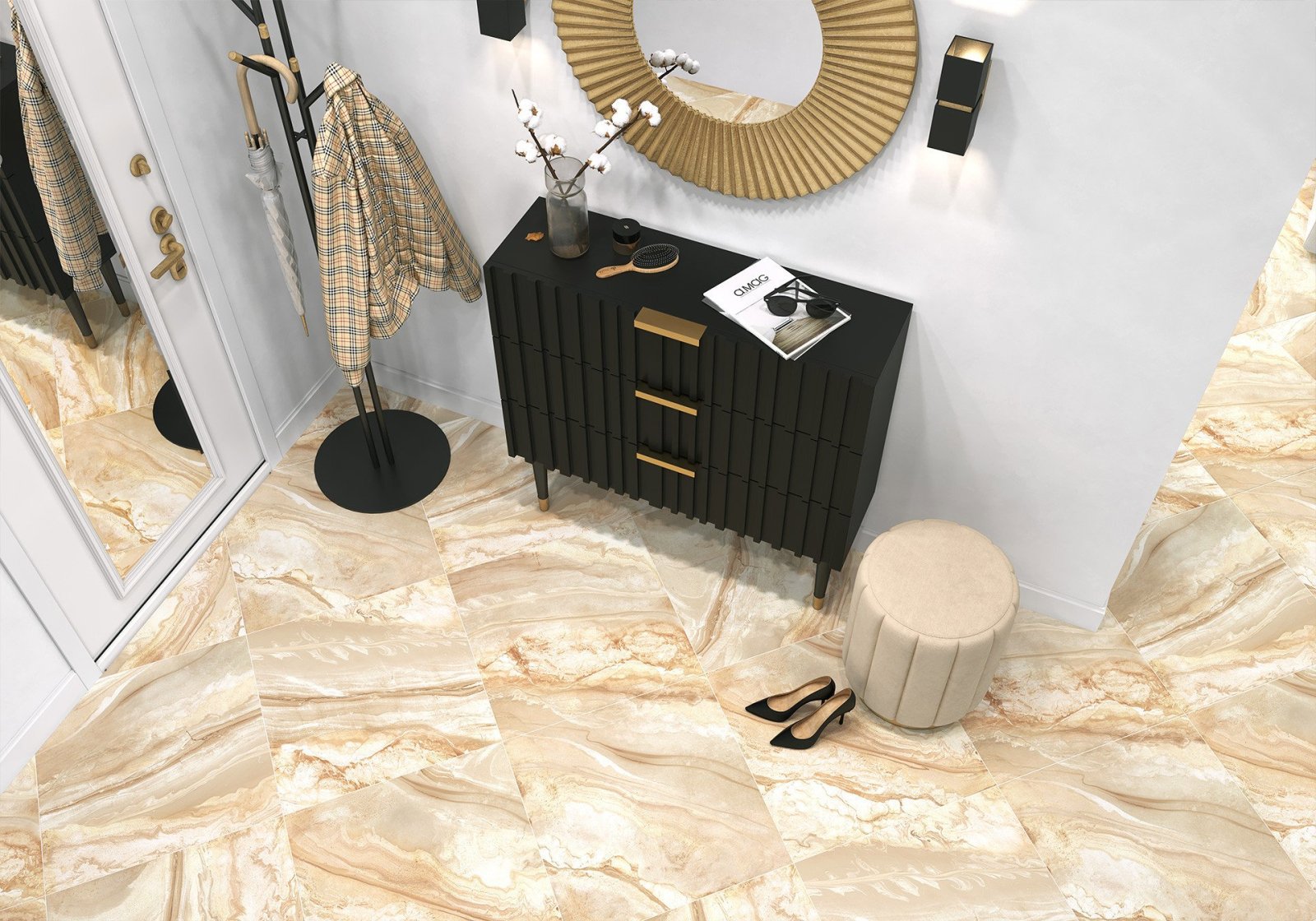 Изображение товара Керамогранит Alma ceramica Magic GFU04MGC48Lekb 60x60см цвет бежевый, цена за упаковку