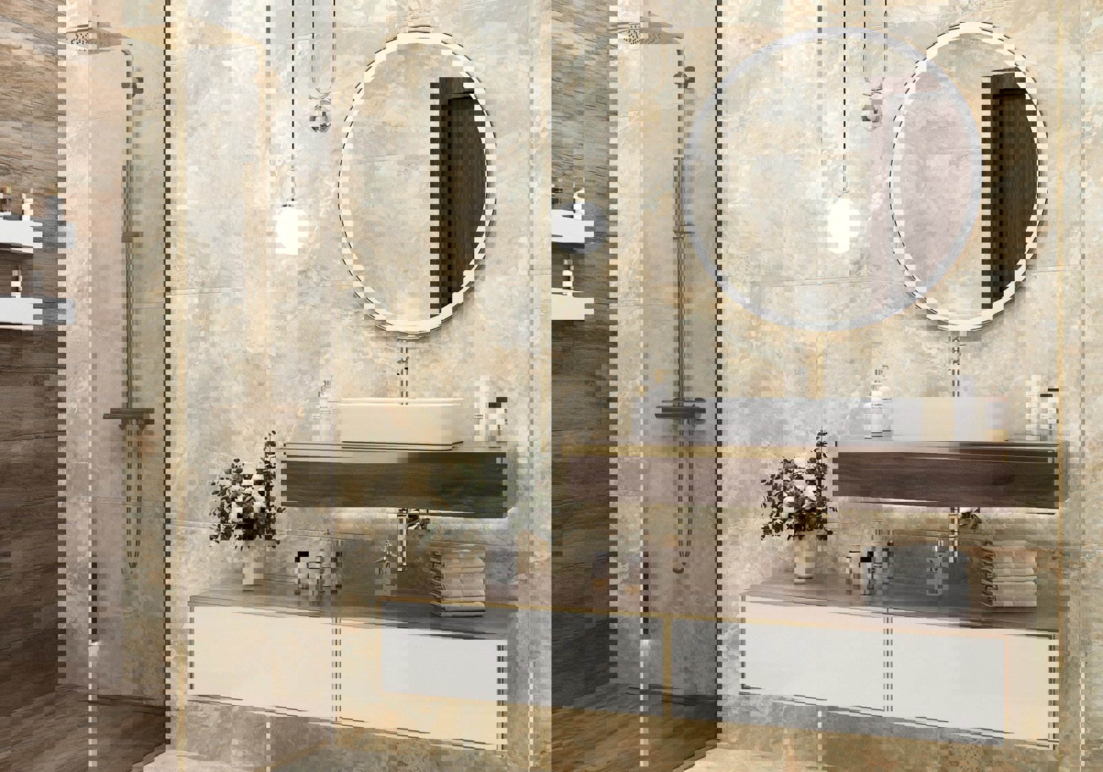 Изображение товара Керамогранит Alma ceramica Bardiglio 60x60 см бежевый