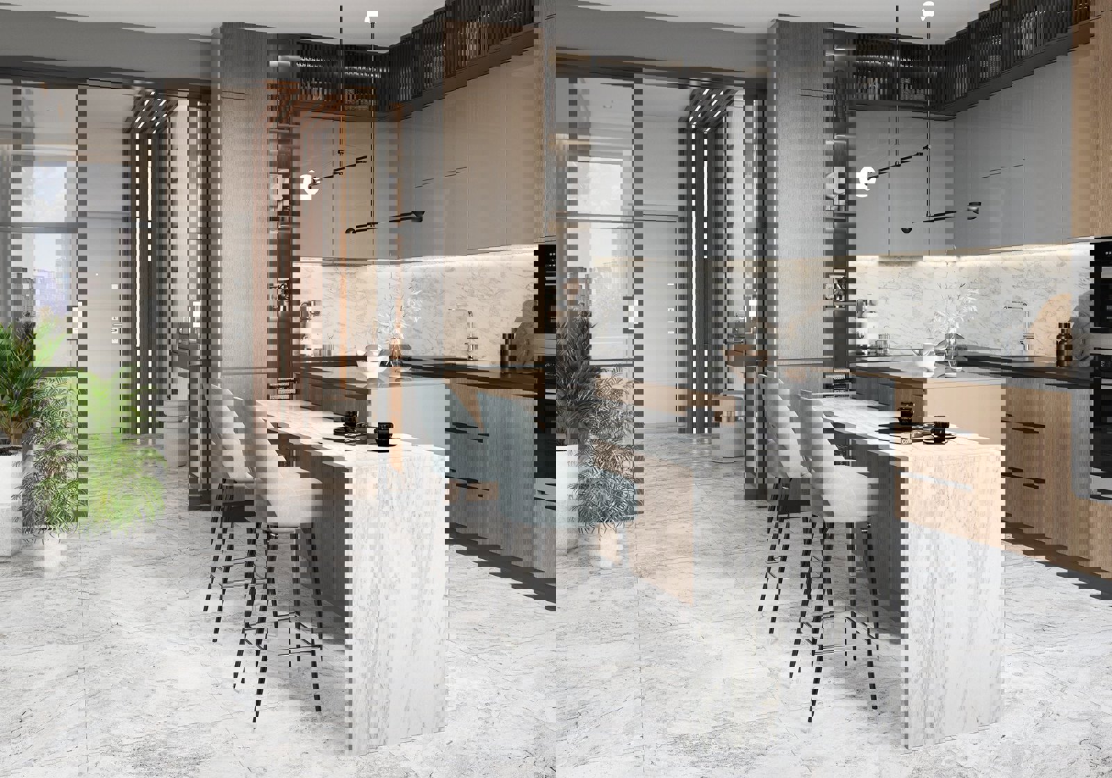 Изображение товара Керамогранит Alma ceramica Brazil 60x60 см серый с sugar-эффектом для внутренней отделки