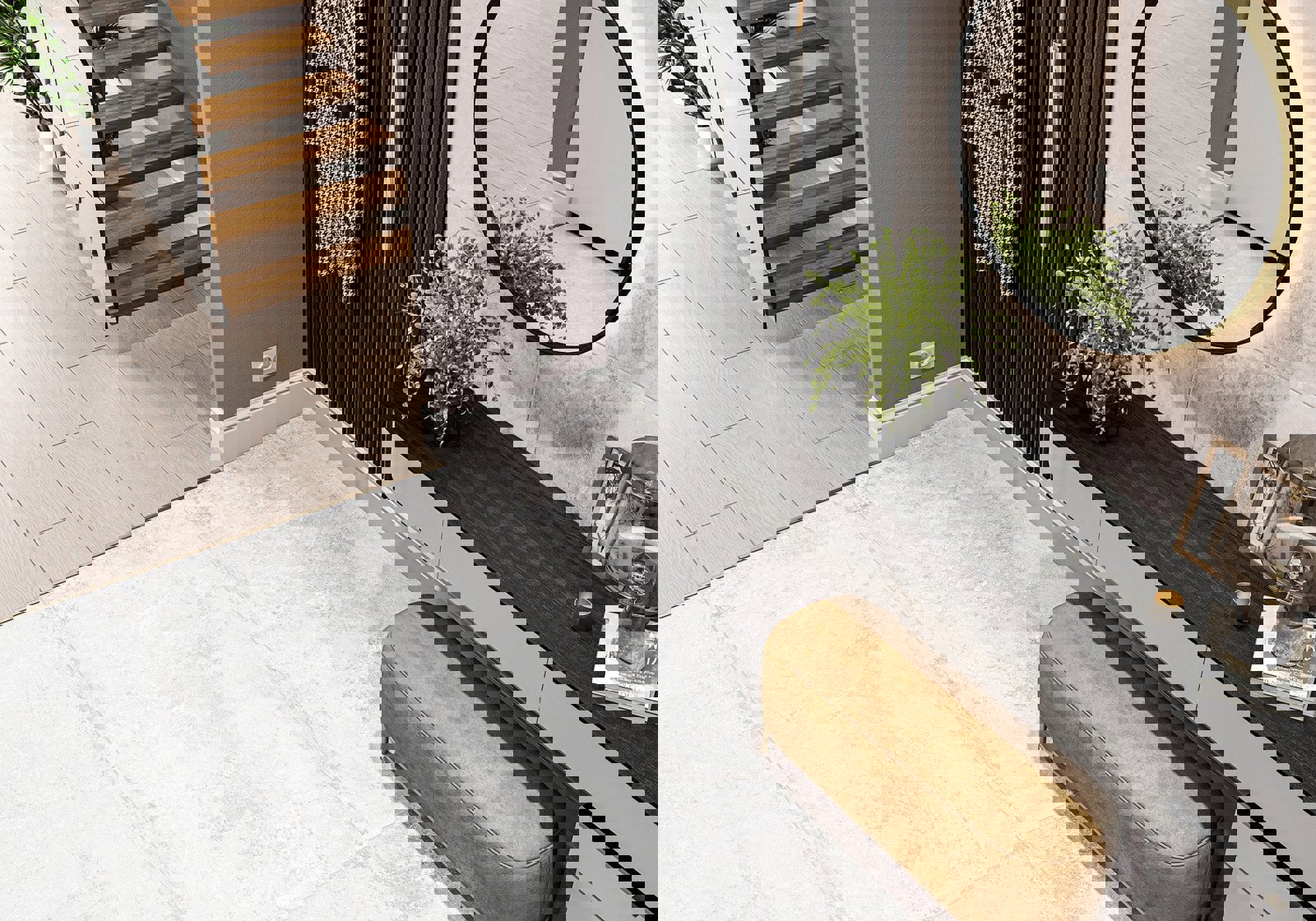 Изображение товара Керамогранит Alma ceramica Cemento GFU57CMT07Rekb 57x57см цвет белый, цена за упаковку