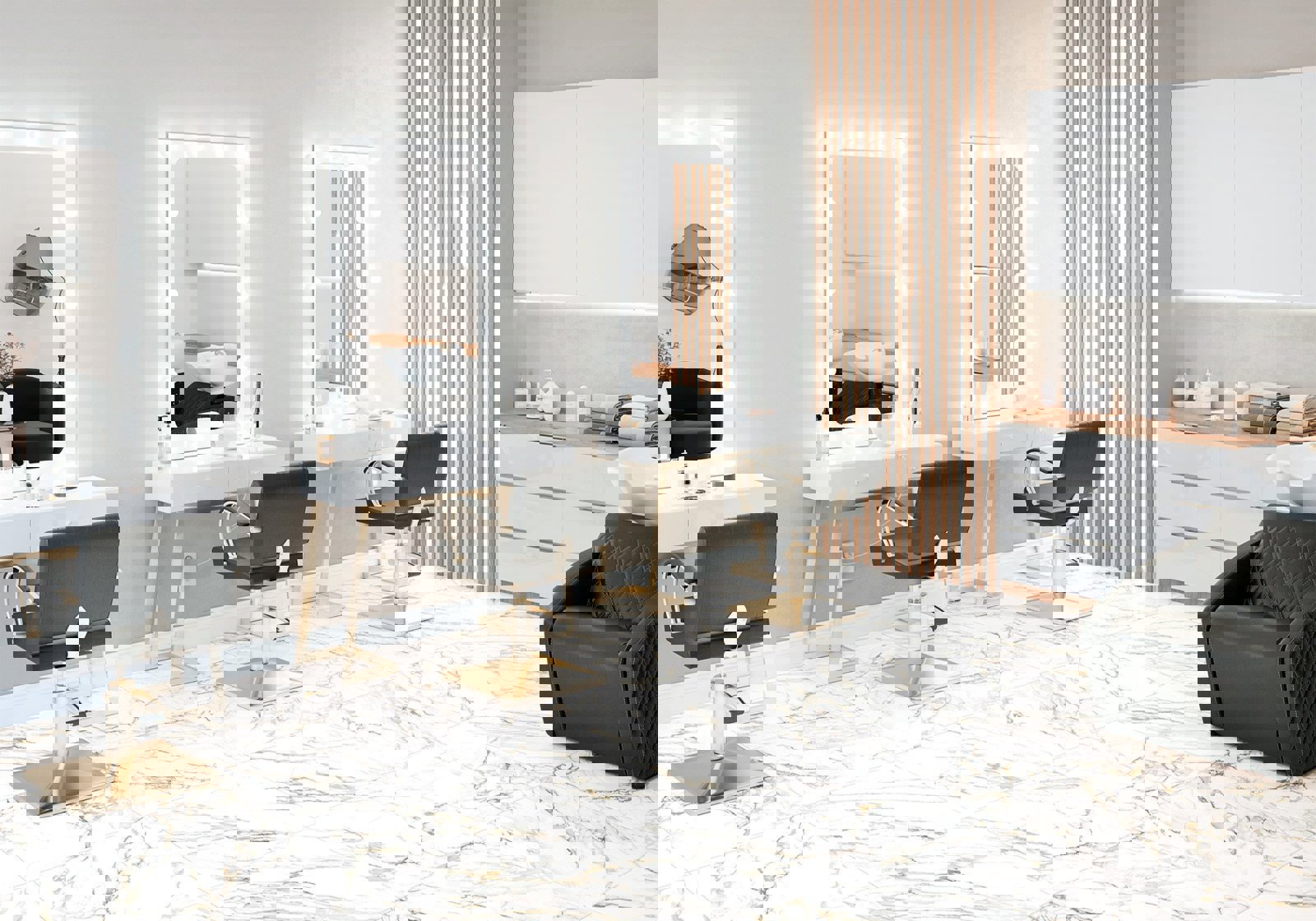 Изображение товара Керамогранит Alma Ceramica Trendy 60x60 см белый мрамор эффект