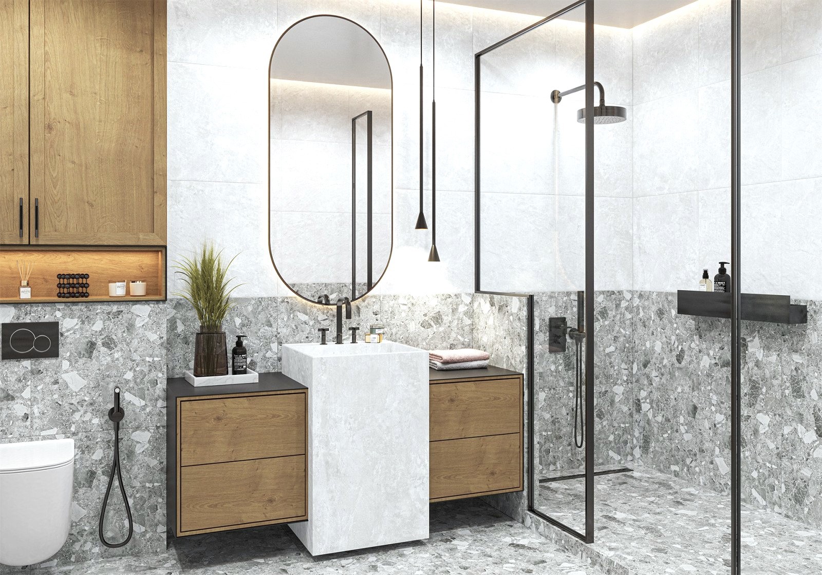 Изображение товара Керамогранит Alma ceramica Steel GFU04STE07Rekb 60x60 см серого цвета для интерьера и улицы