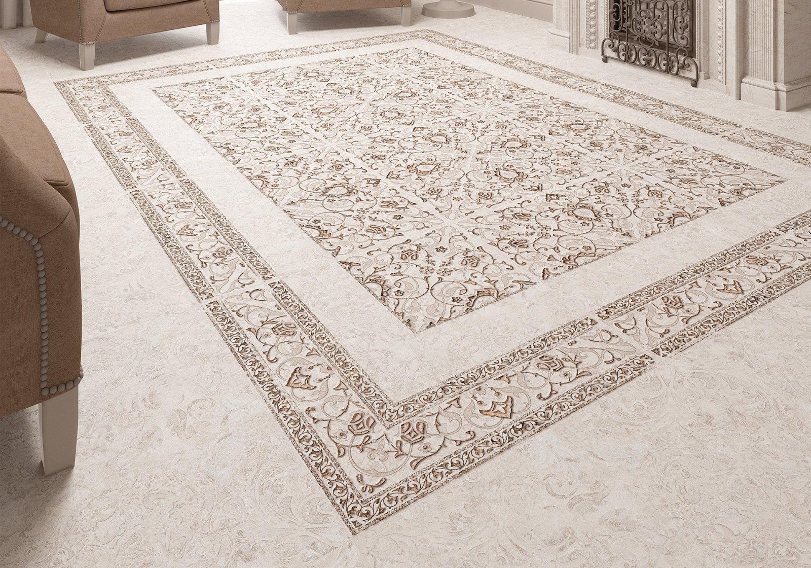 Изображение товара Керамогранит Alma ceramica Deloni GFU04DEL04Rekb 60x60см цвет бежевый, цена за упаковку