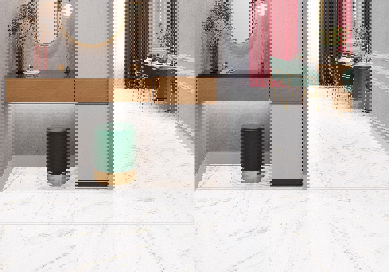 Изображение товара Керамогранит Alma ceramica Orsay 60x60 см белый мраморный эффект