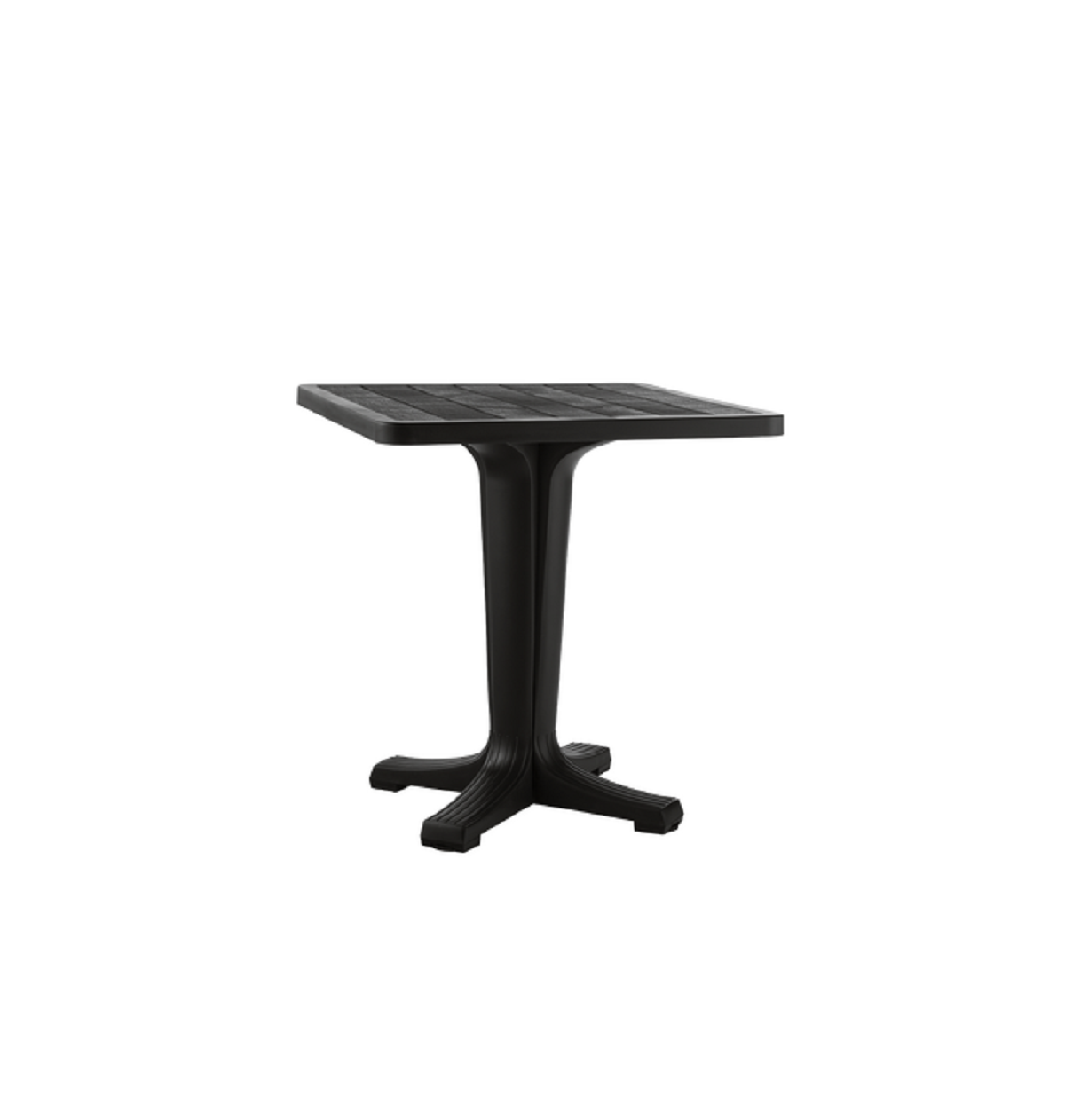 Изображение товара Нераздвижной садовый стол Элластик-пласт Прованс 72x70x70 см пластик коричневый